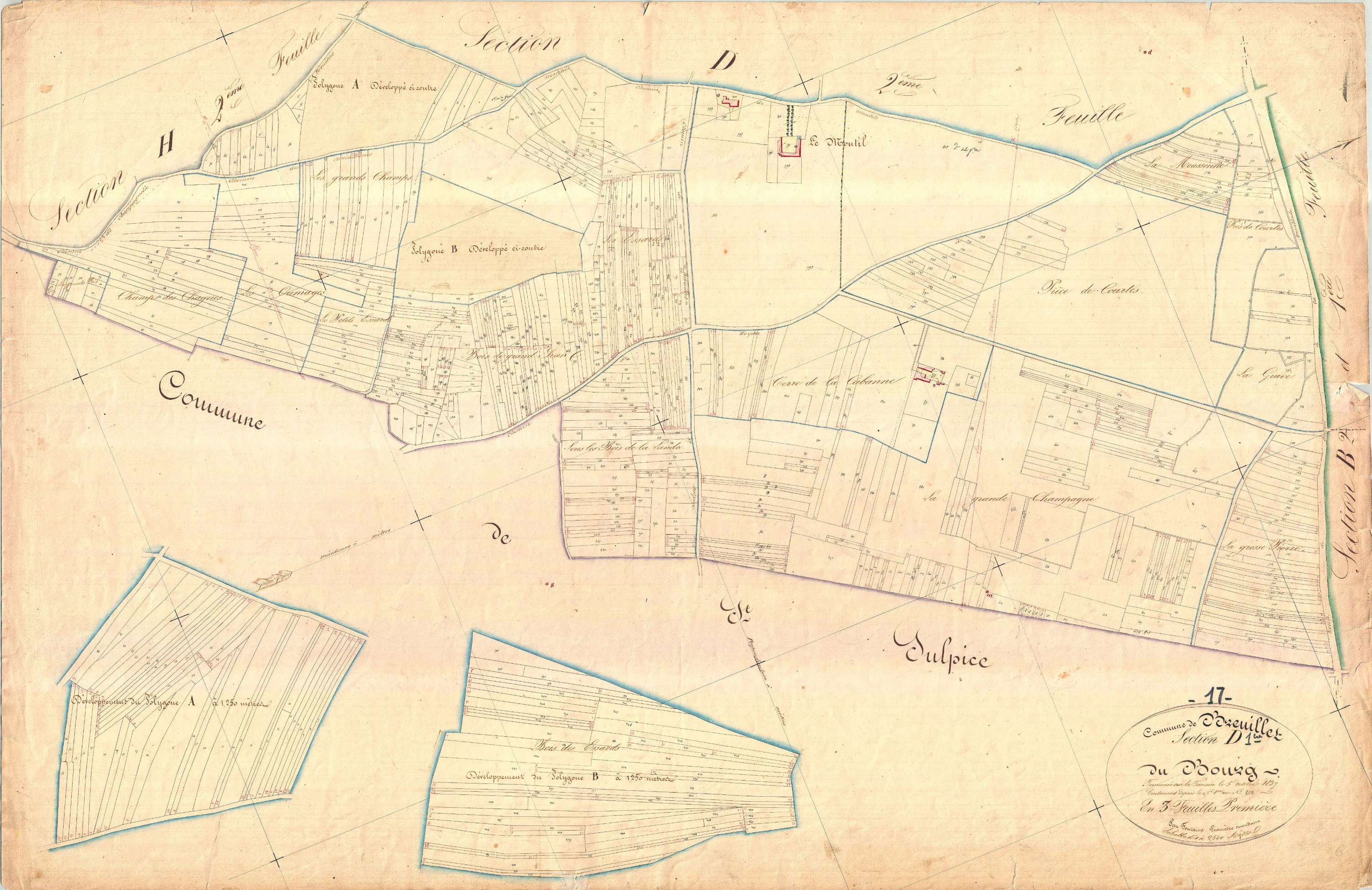 Breuillet - Section D1 dite du Bourg.