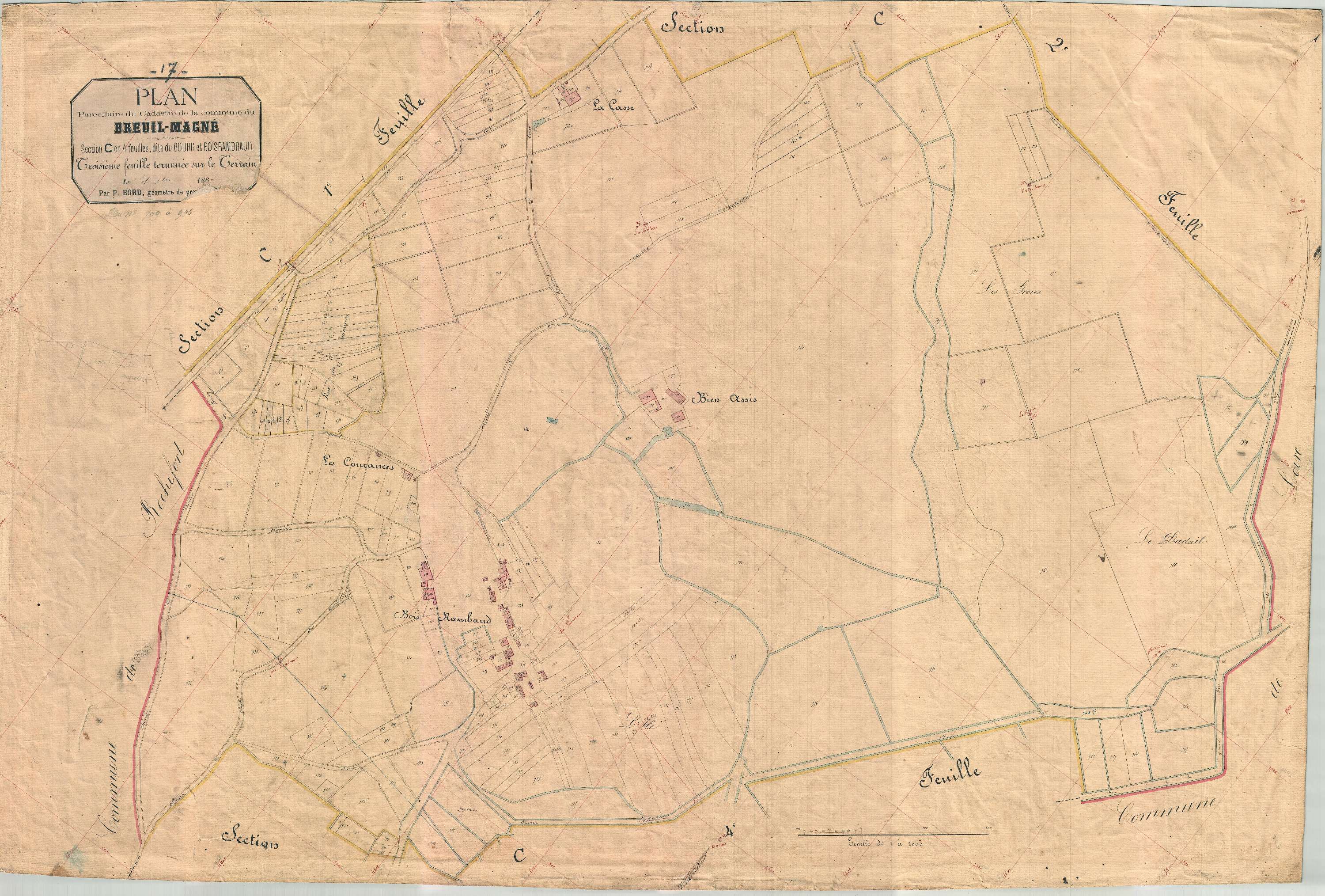 Breuil-Magné - Section C3 dite du Bourg et de Boisrambraud.