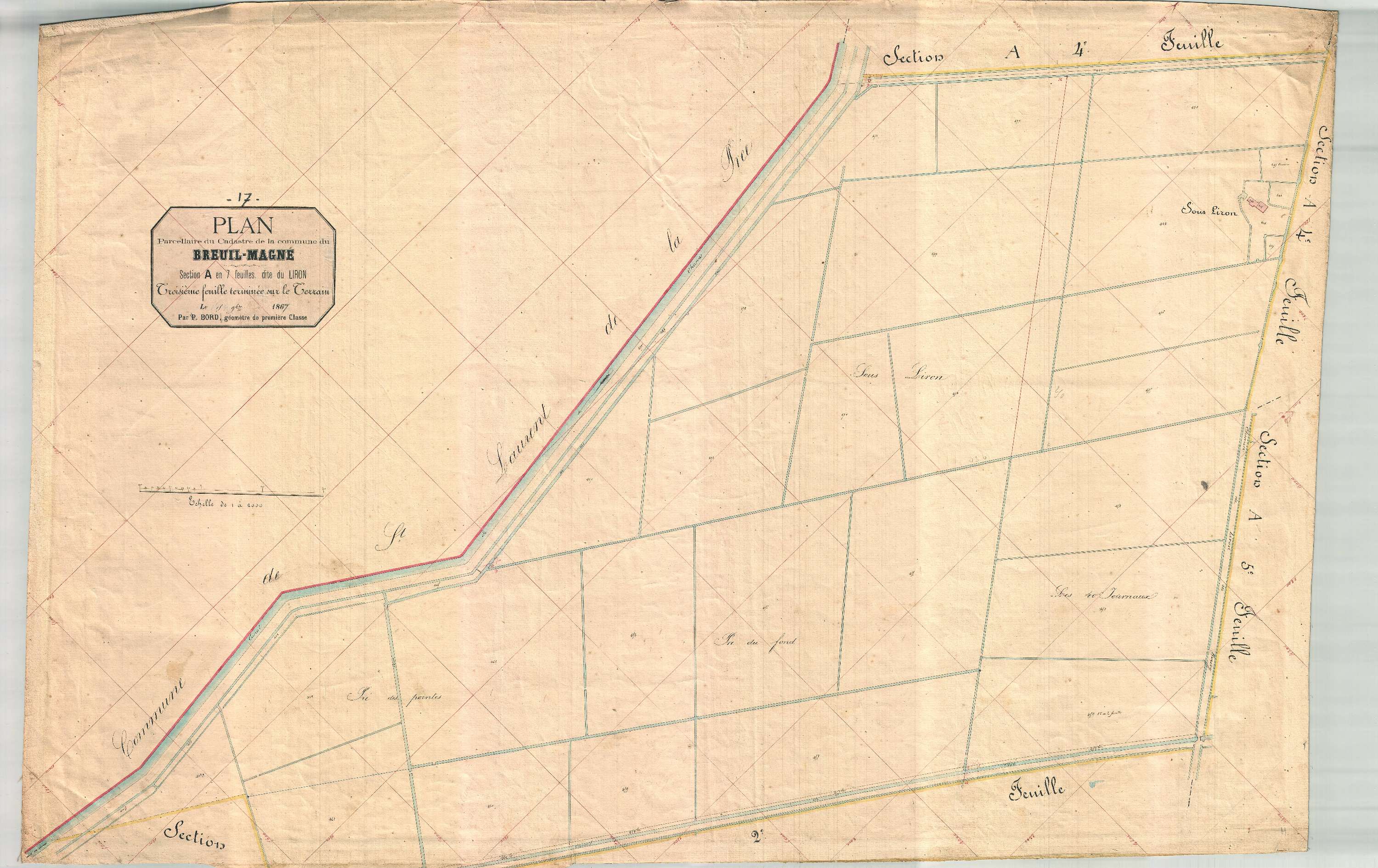 Breuil-Magné - Section A3 dite du Lidon.