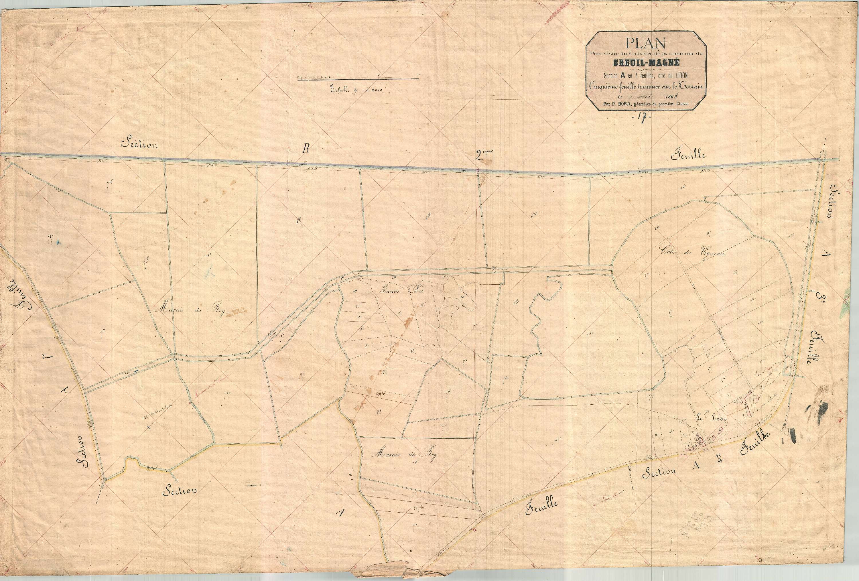 Breuil-Magné - Section A5 dite du Lidon.