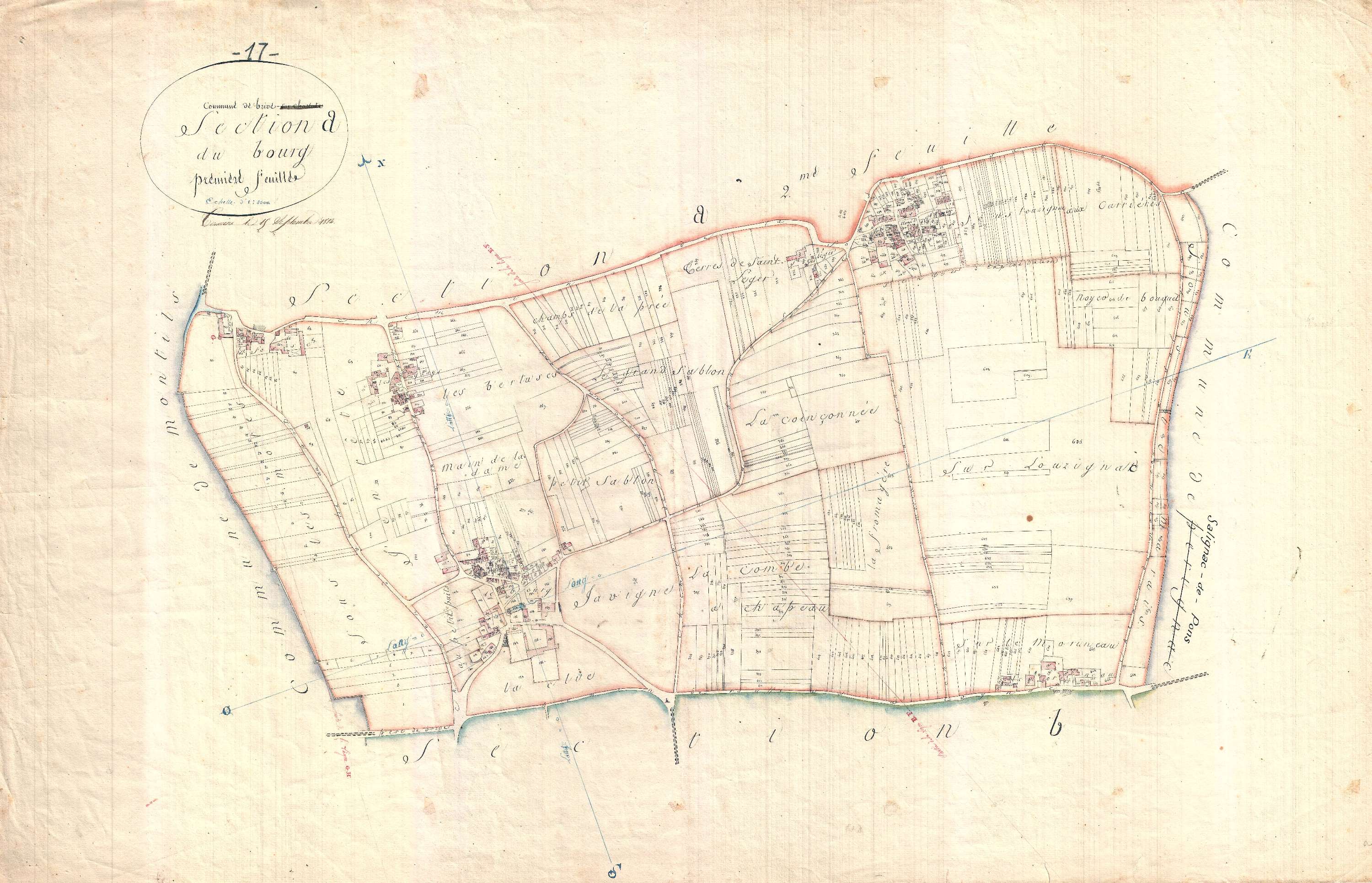 Brives-sur-Charente - Section A2 dite du Bourg.