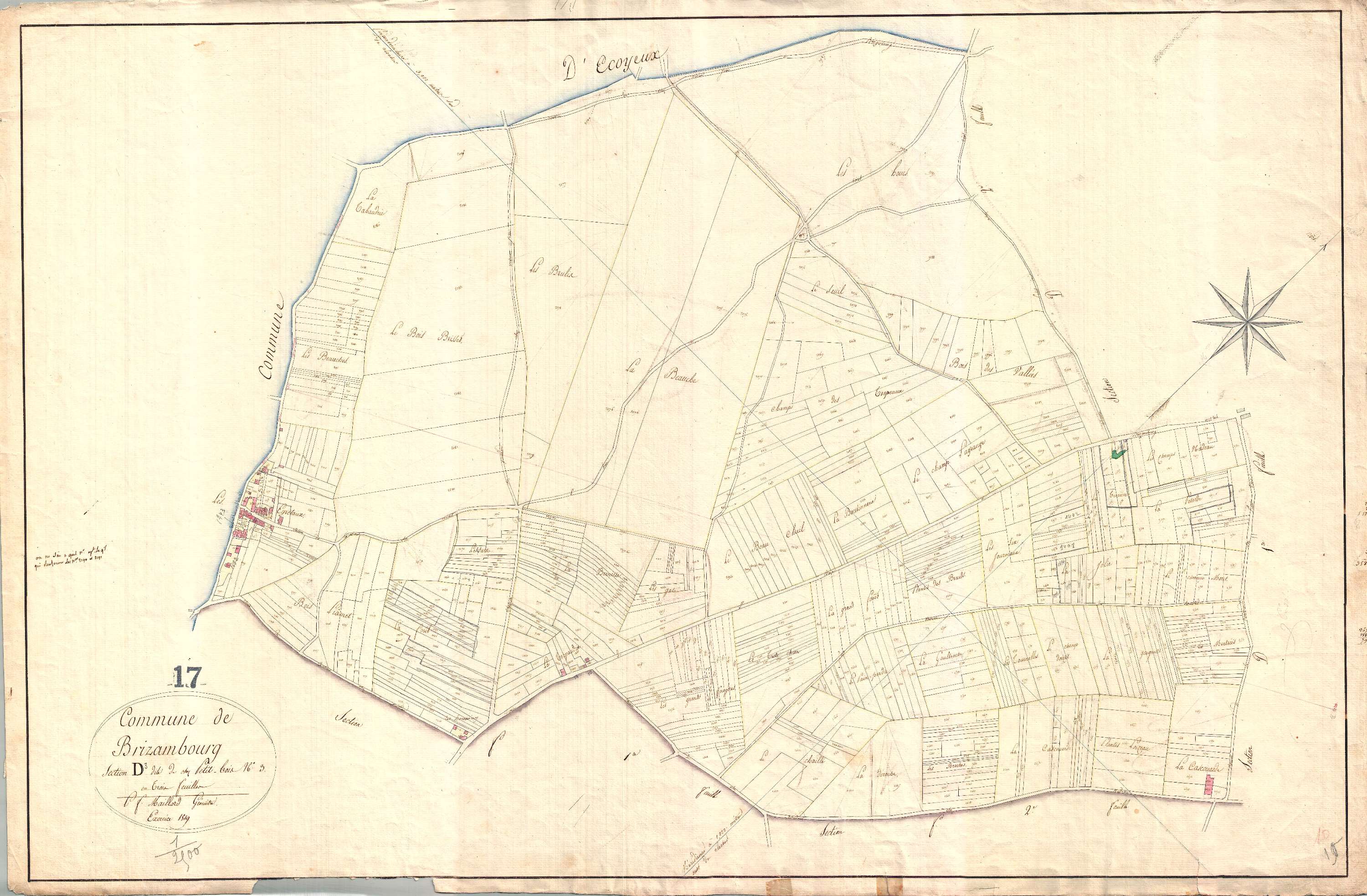Brizambourg - Section D3 dite de chez Petit-Bois.