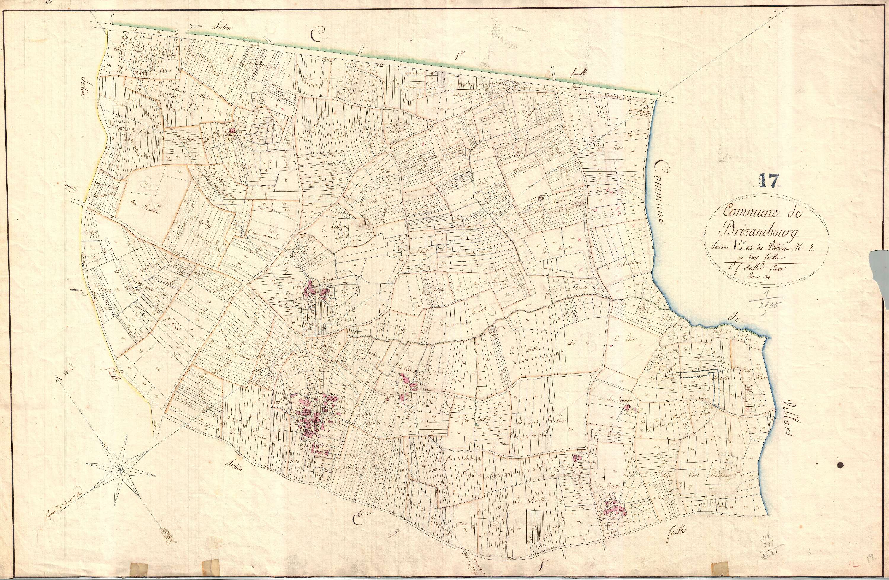 Brizambourg - Section E2 dite des Verdries.