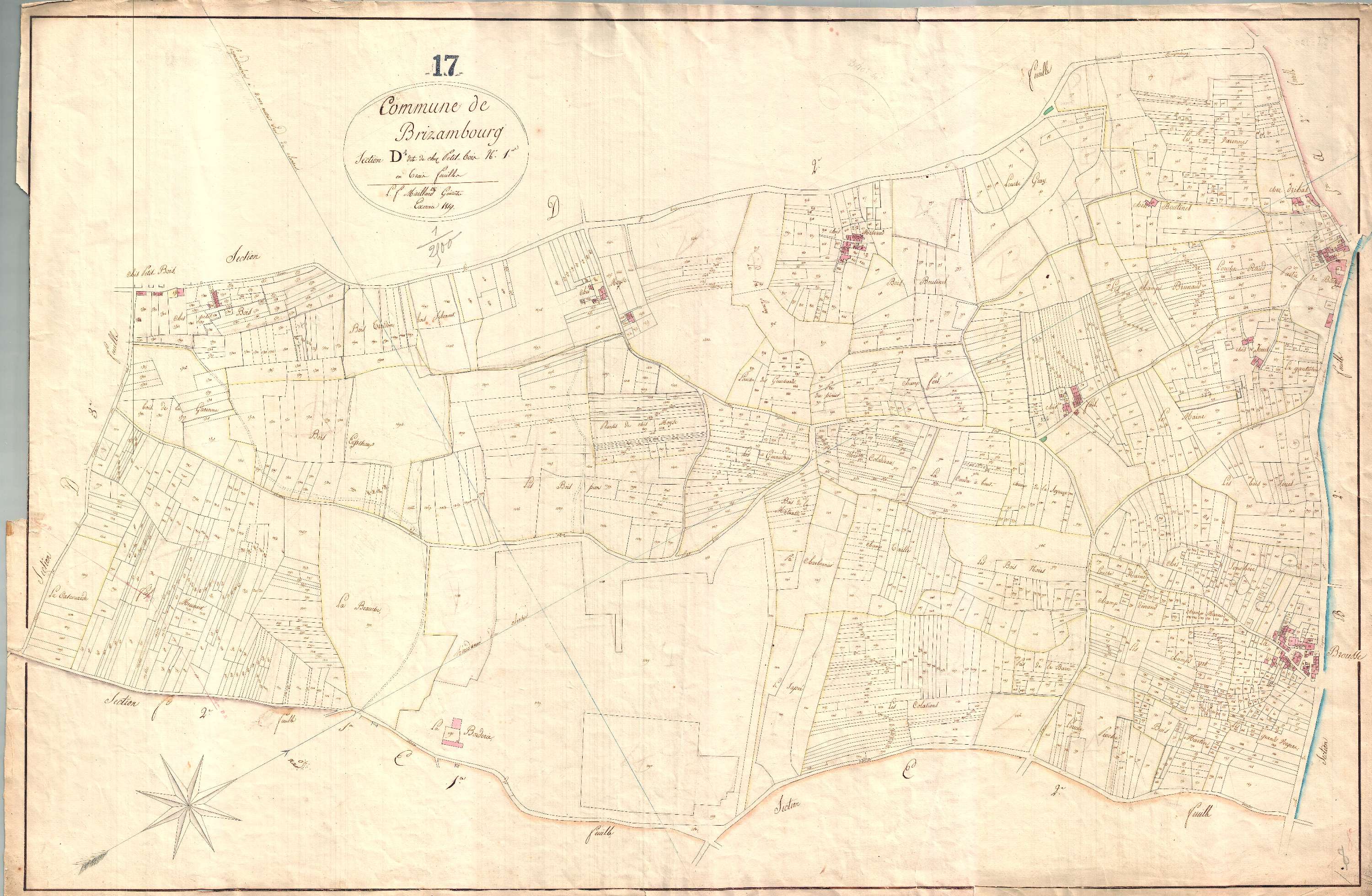 Brizambourg - Section D1 dite de chez Petit-Bois.