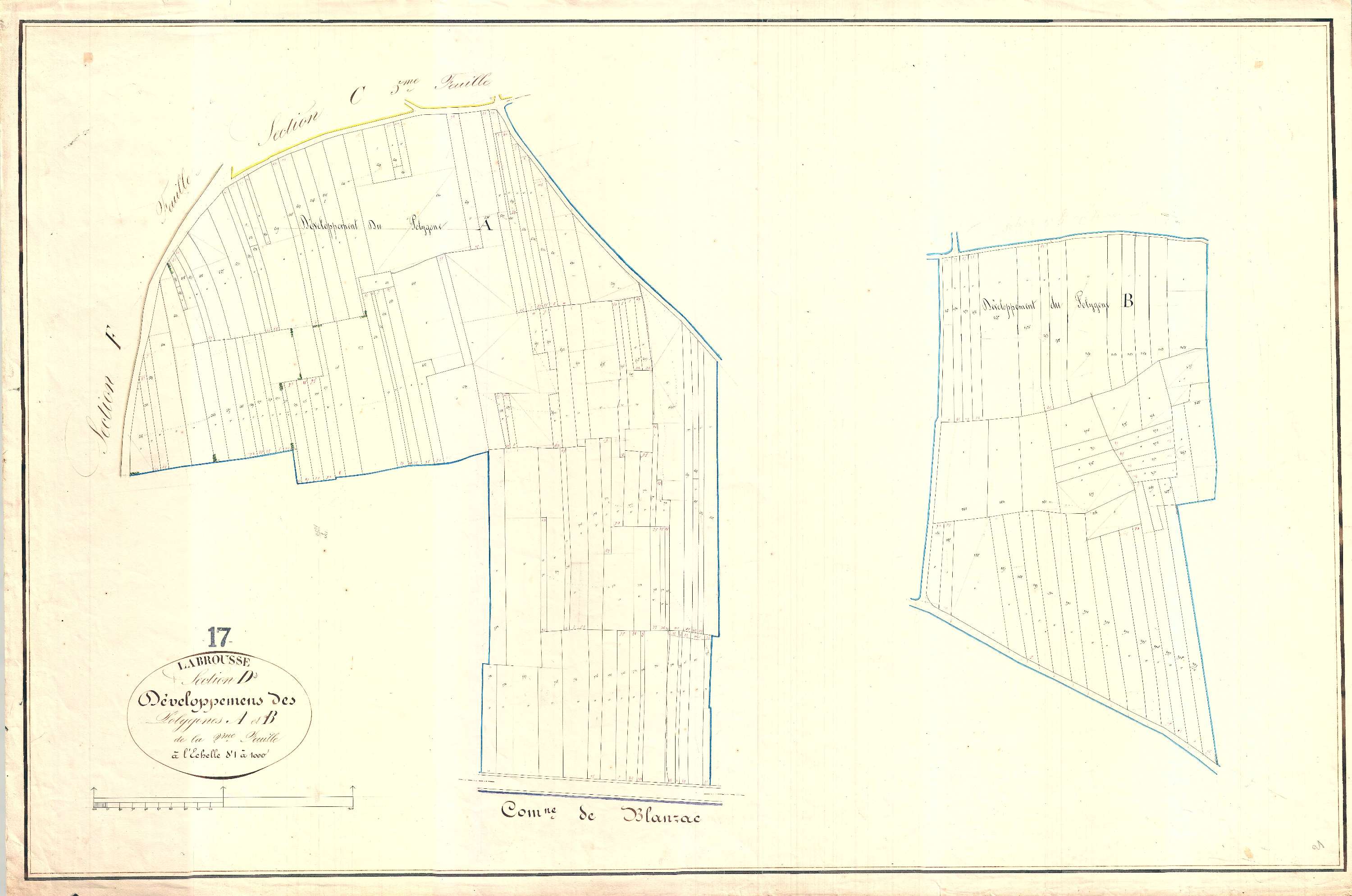 La Brousse - Section D2 développement dite des Maisons neuves.