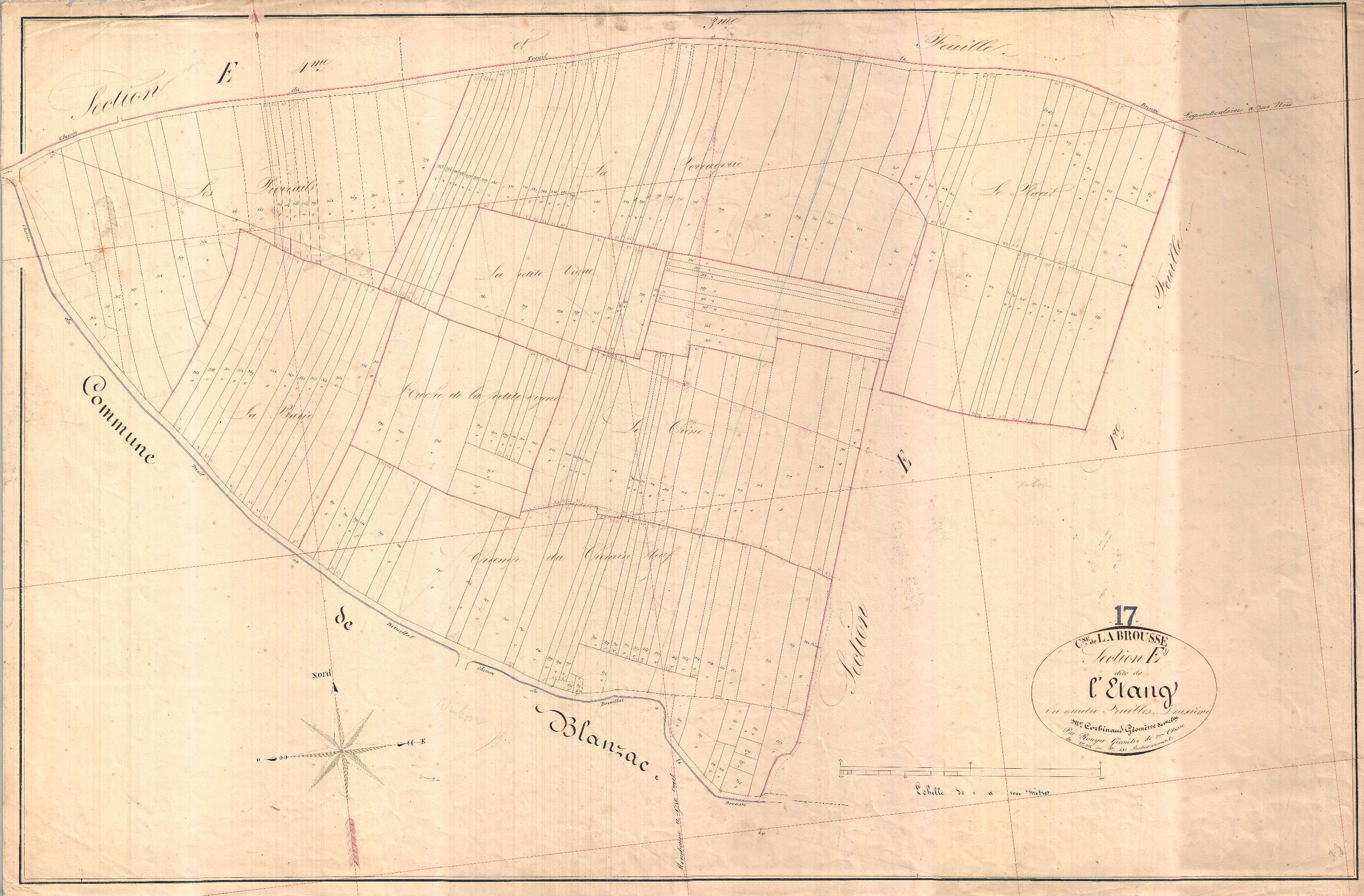 La Brousse - Section E2 dite de l'Etang.
