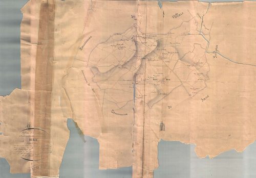 Burie - Tableau d'assemblage. [document en très mauvais état]