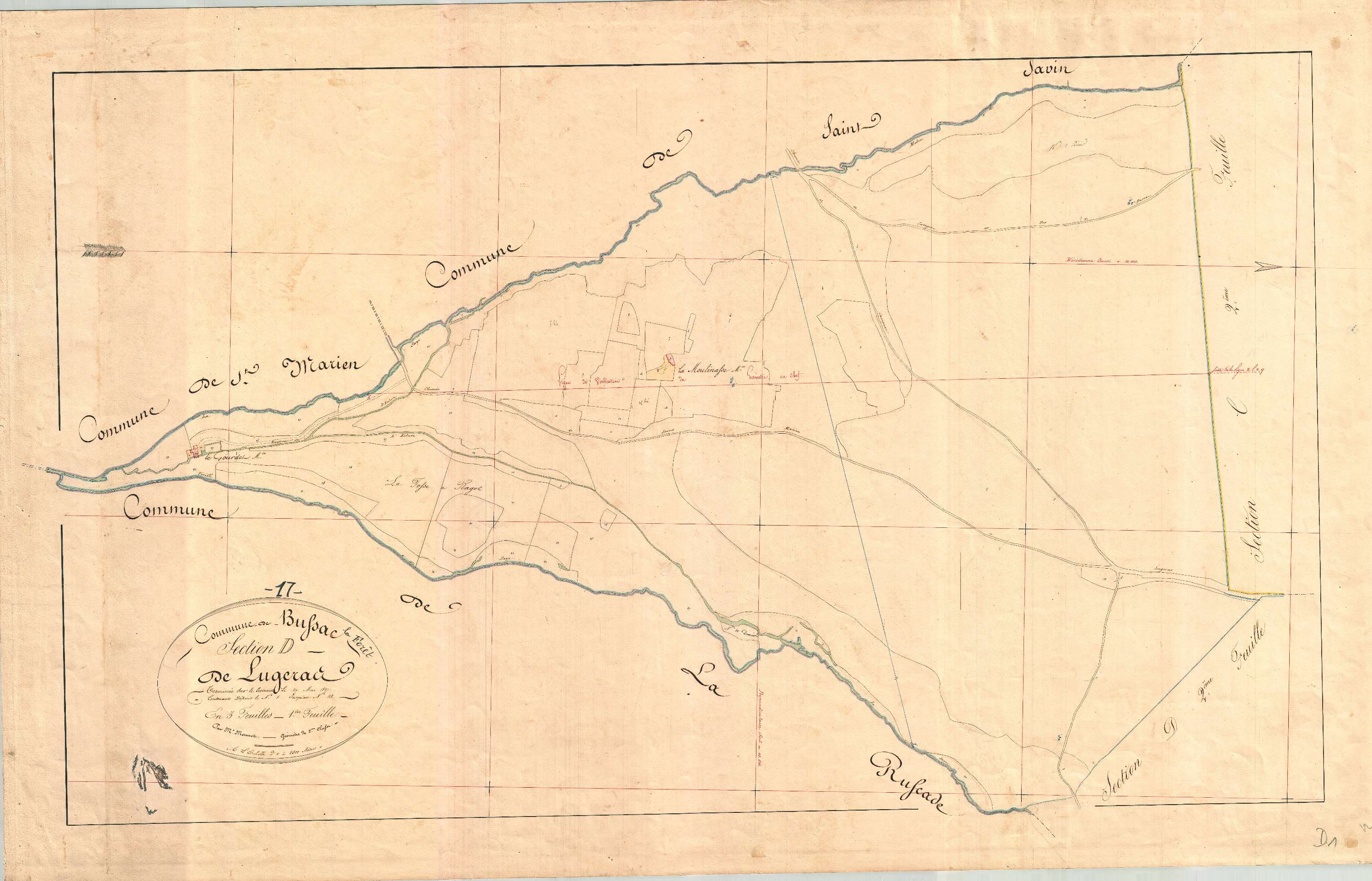 Bussac-Forêt - Section D1 dite de Lugéras.