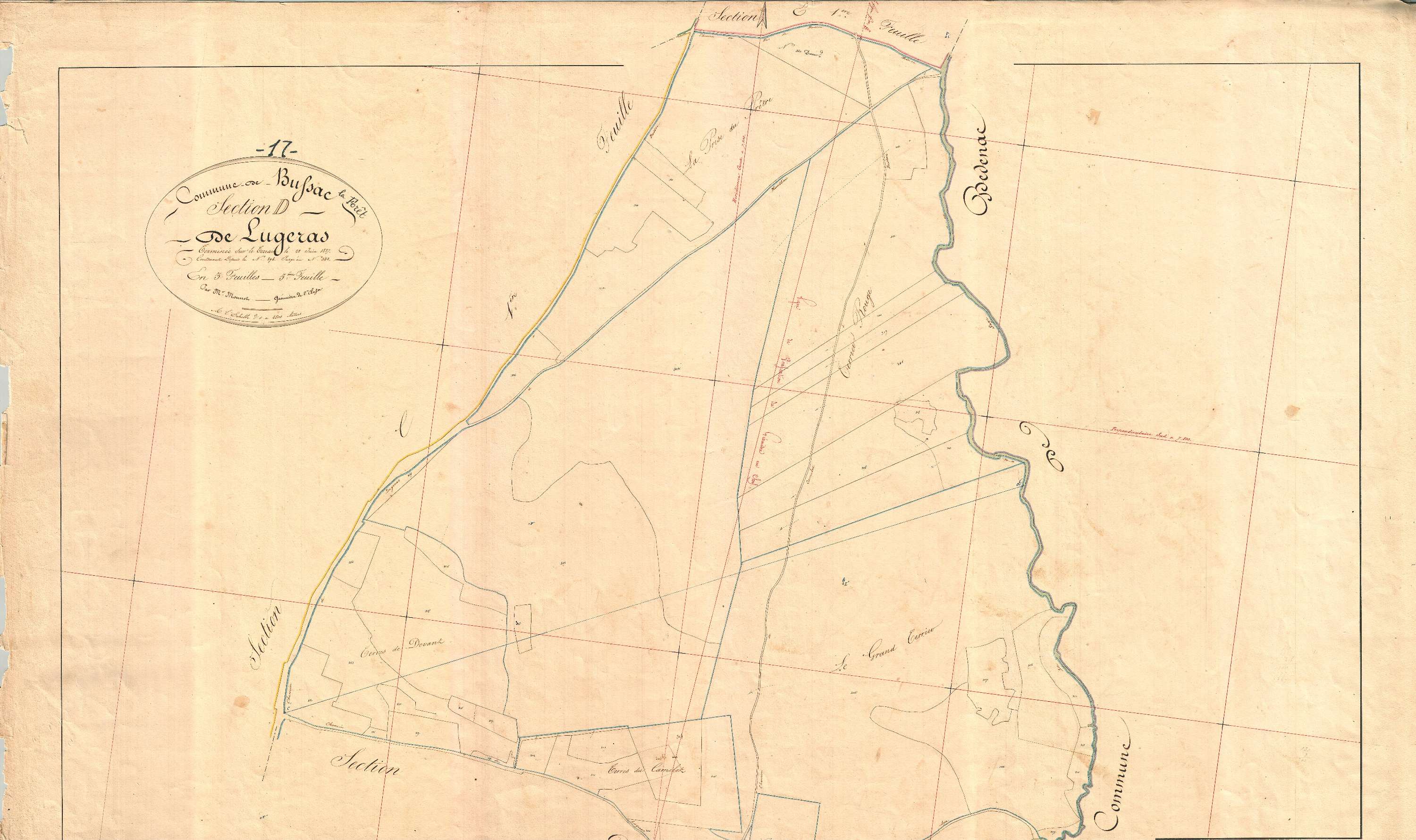 Bussac-Forêt - Section D3 dite de Lugéras.