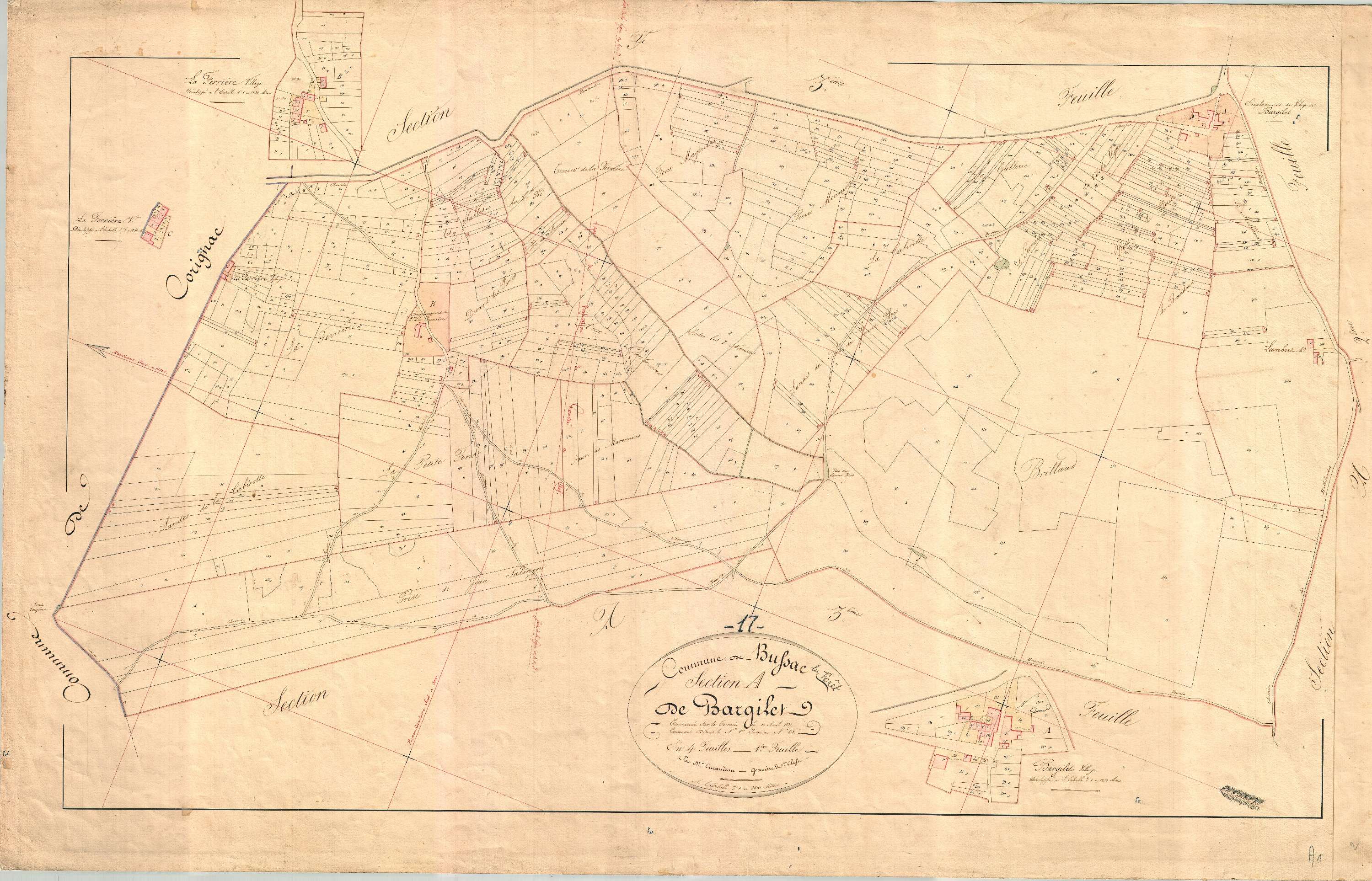 Bussac-Forêt - Section A1 dite de Bargilet.