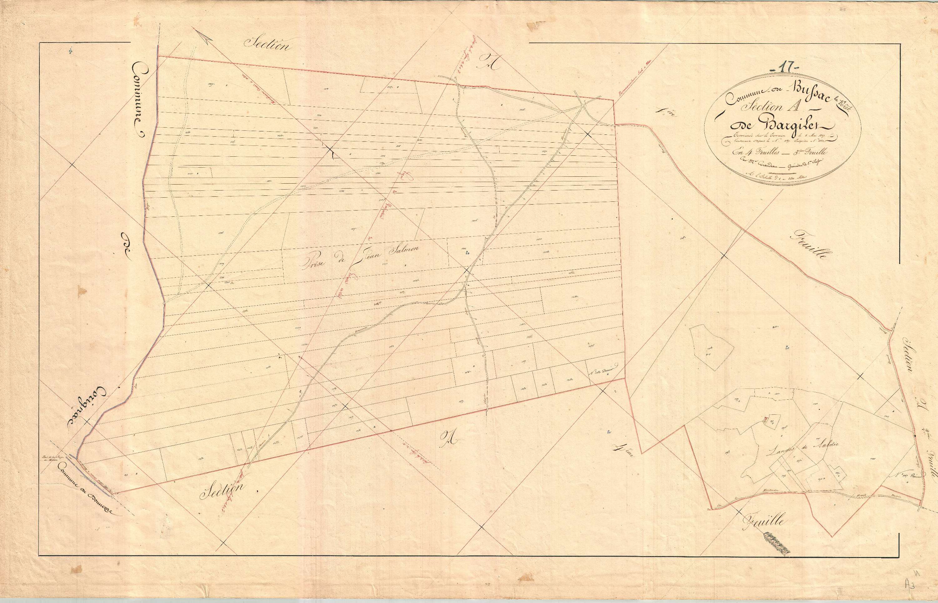 Bussac-Forêt - Section A3 dite de Bargilet.