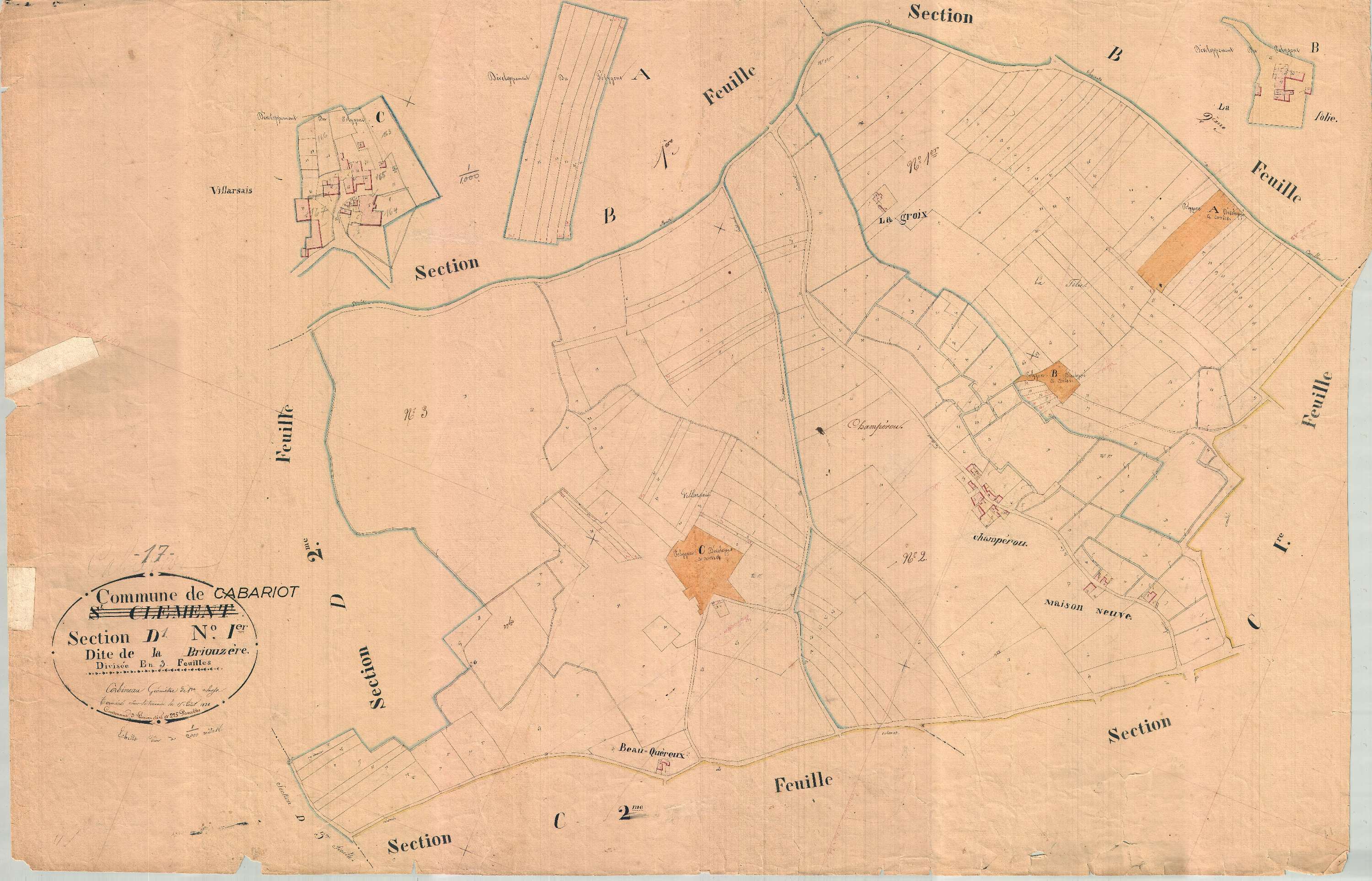 Cabariot - Section D1 dite de la Briouzère.