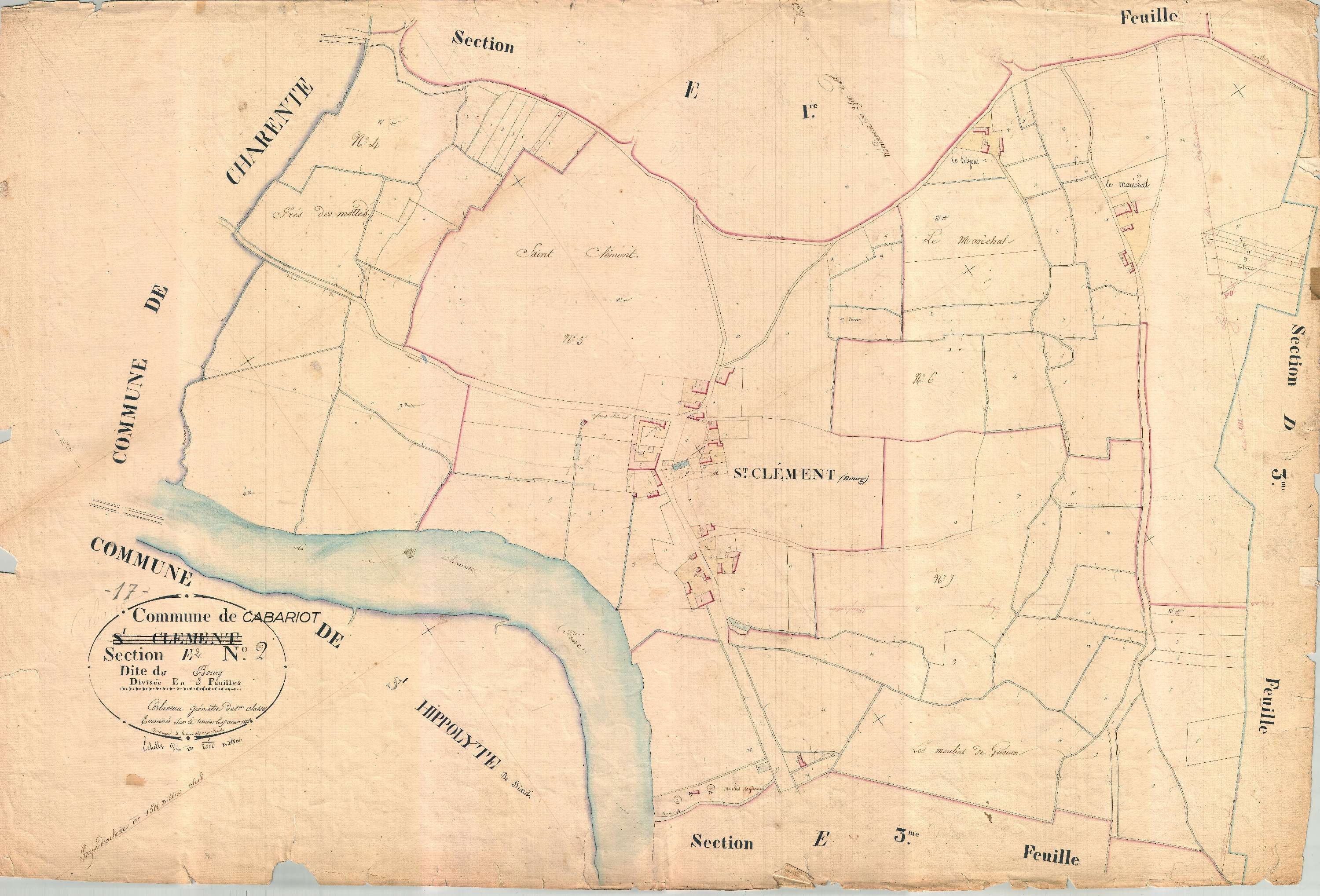 Cabariot - Section E2 dite du Bourg.