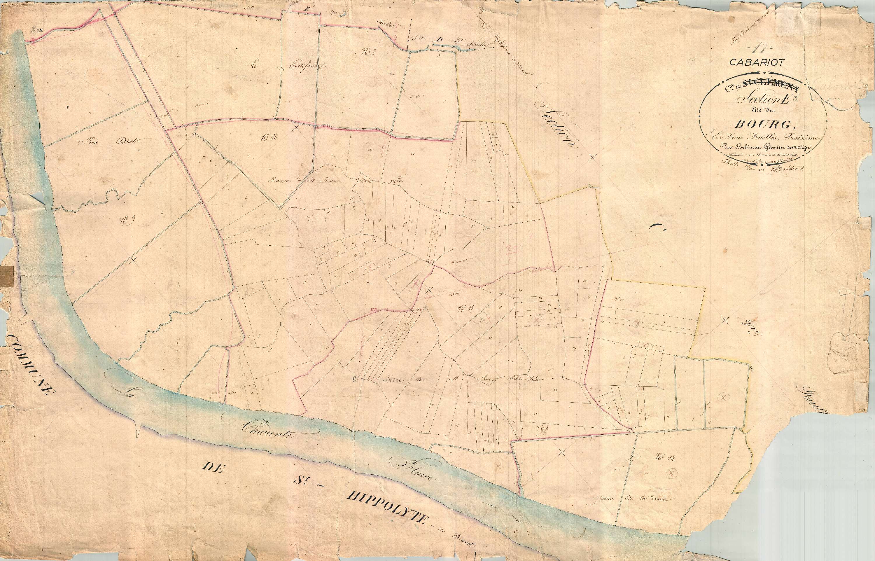Cabariot - Section E3 dite du Bourg.