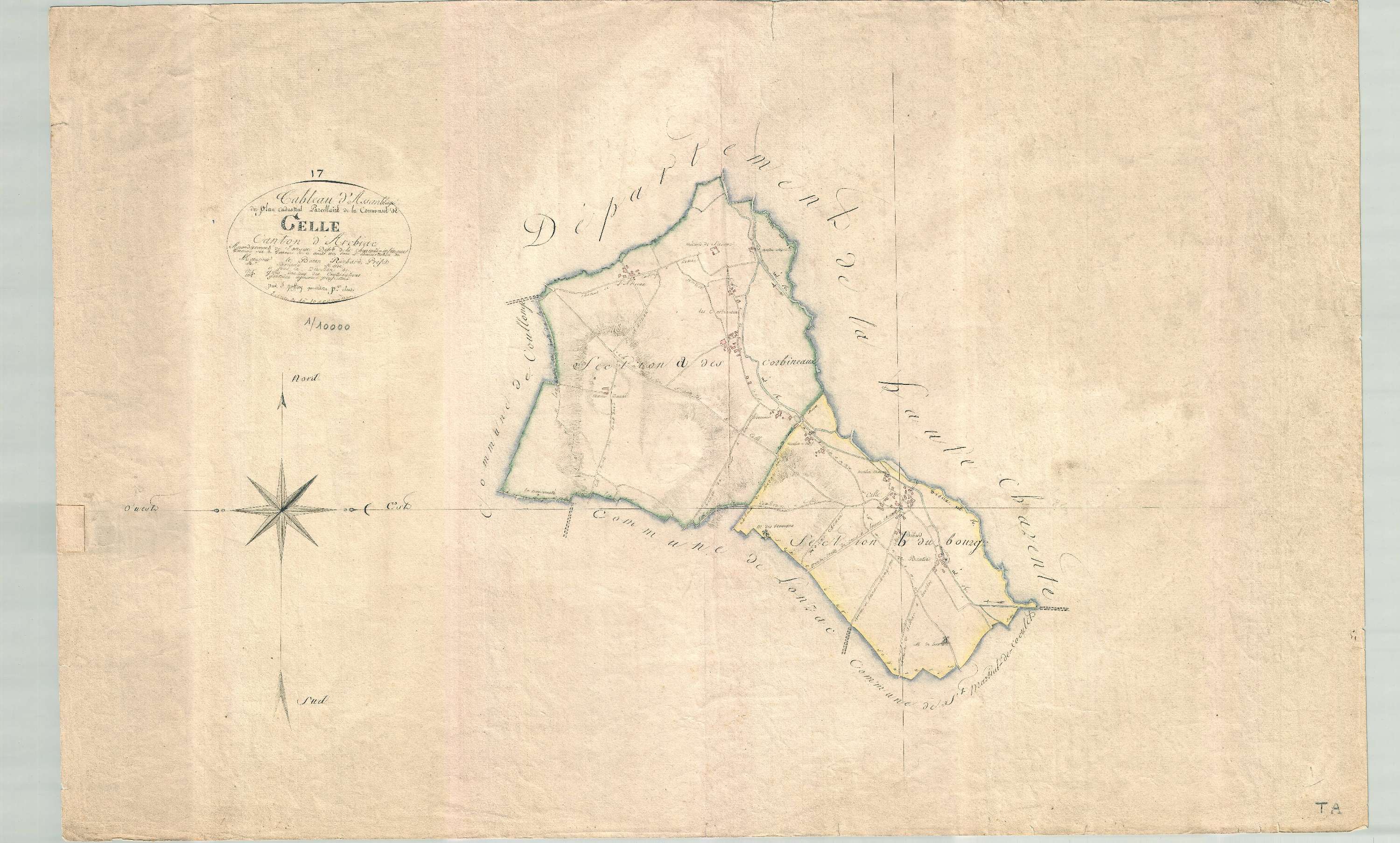Celles - Tableau d'assemblage.