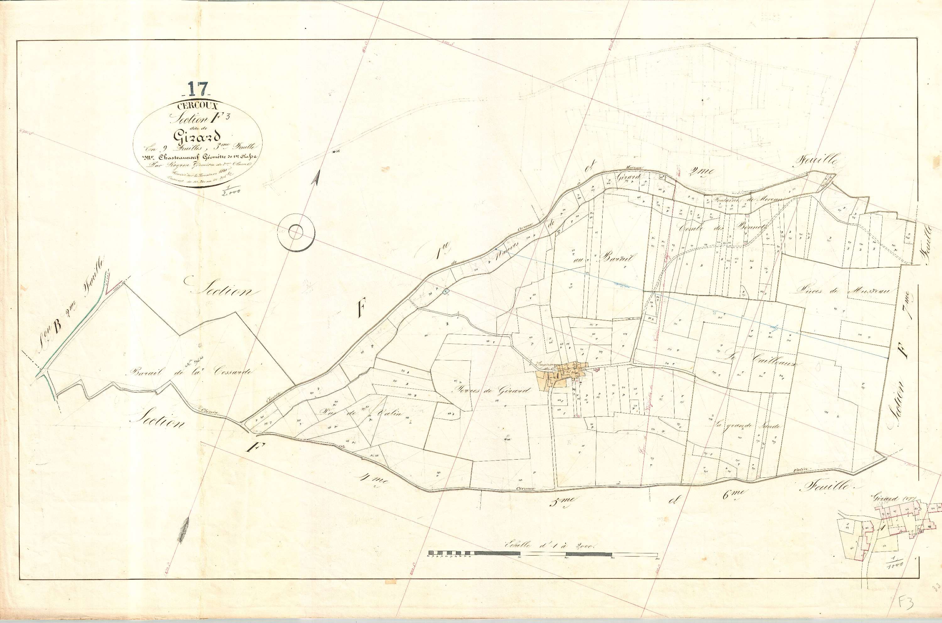 Cercoux - Section F3 dite de Girard.