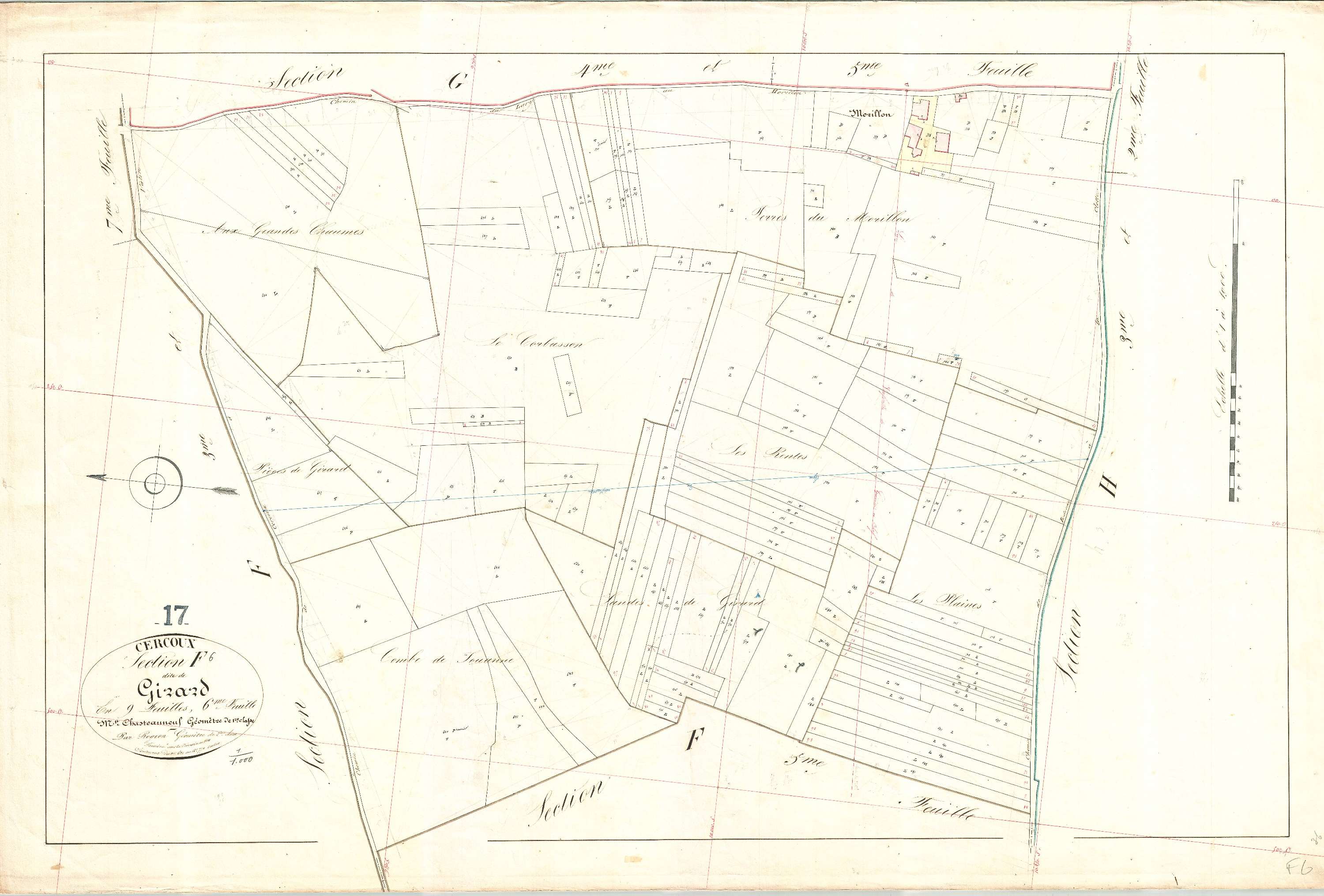 Cercoux - Section F6 dite de Girard.