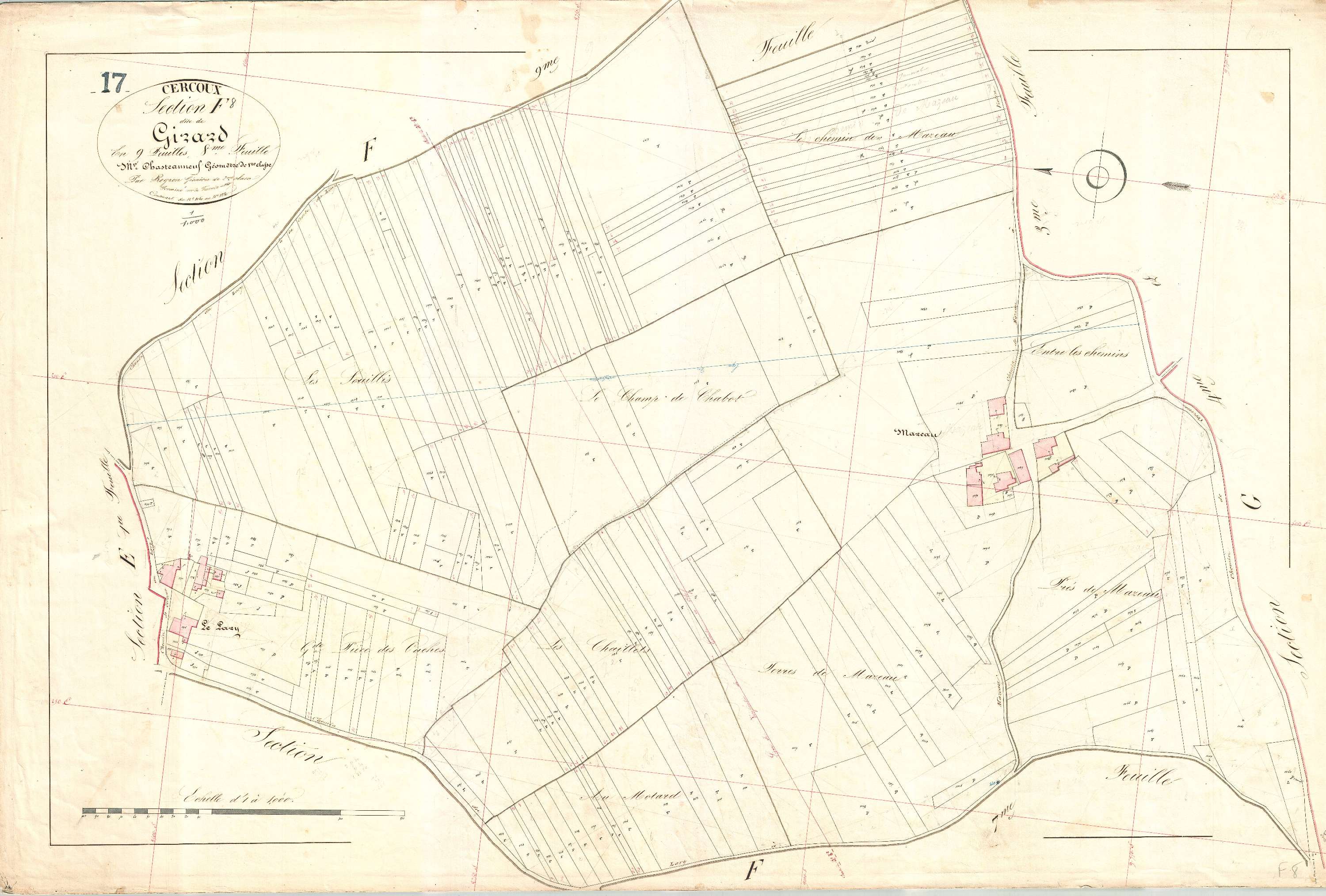 Cercoux - Section F8 dite de Girard.