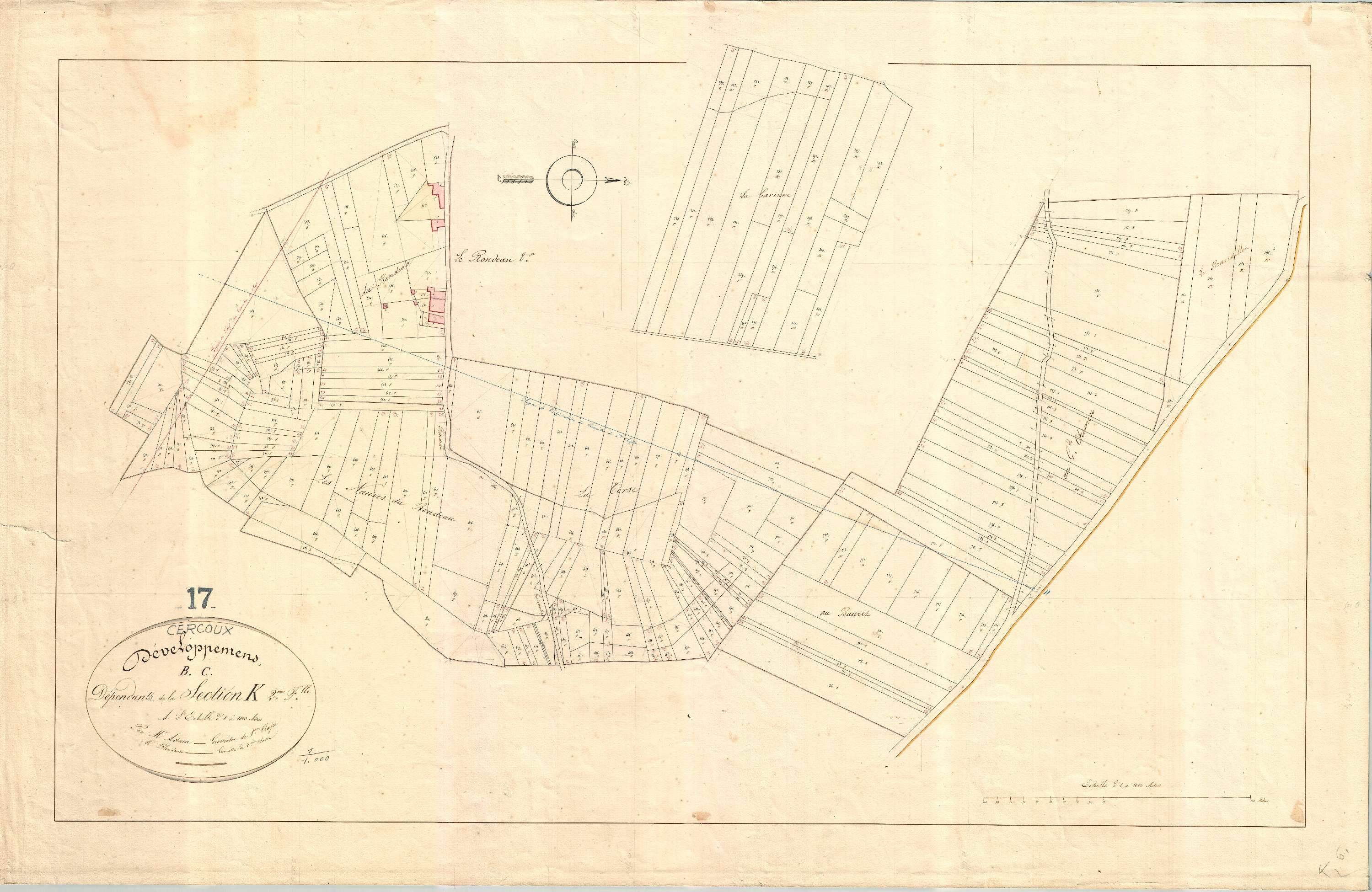 Cercoux - Section K2 developpement dite de Rondeau.