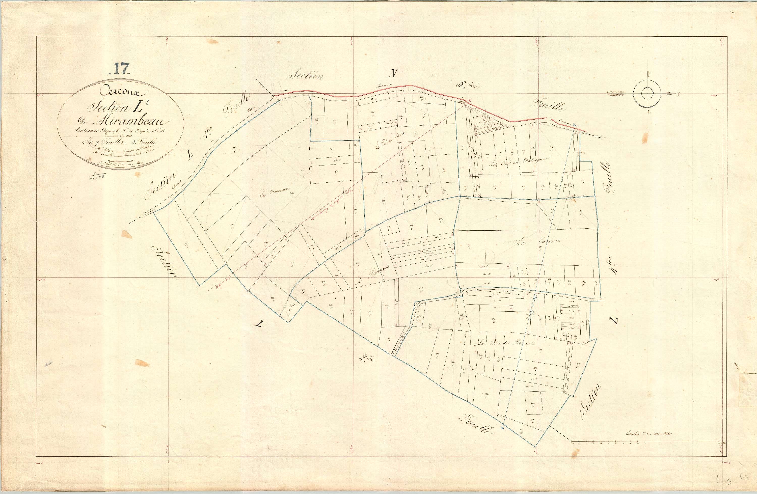 Cercoux - Section L3 dite de Mirambeau.