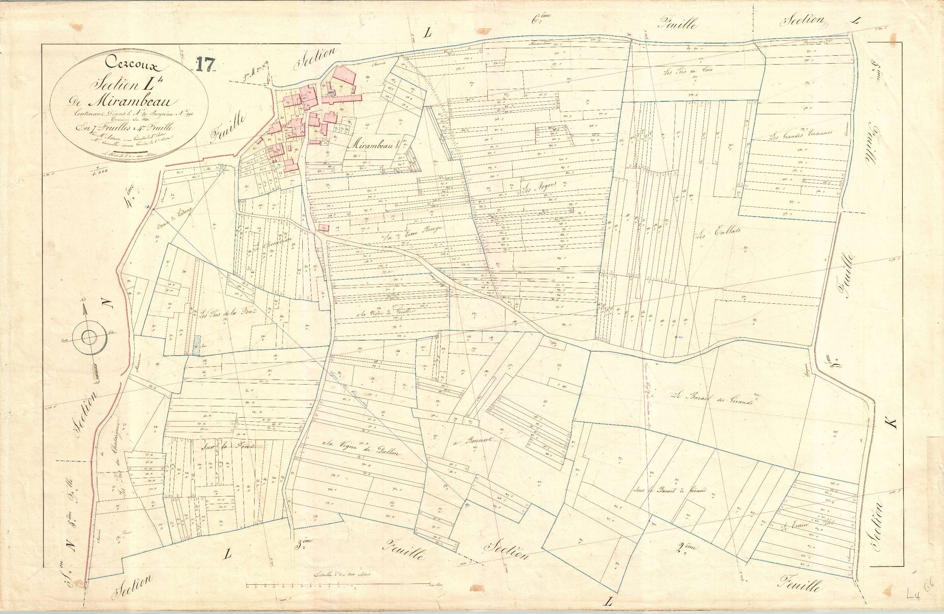 Cercoux - Section L4 dite de Mirambeau.