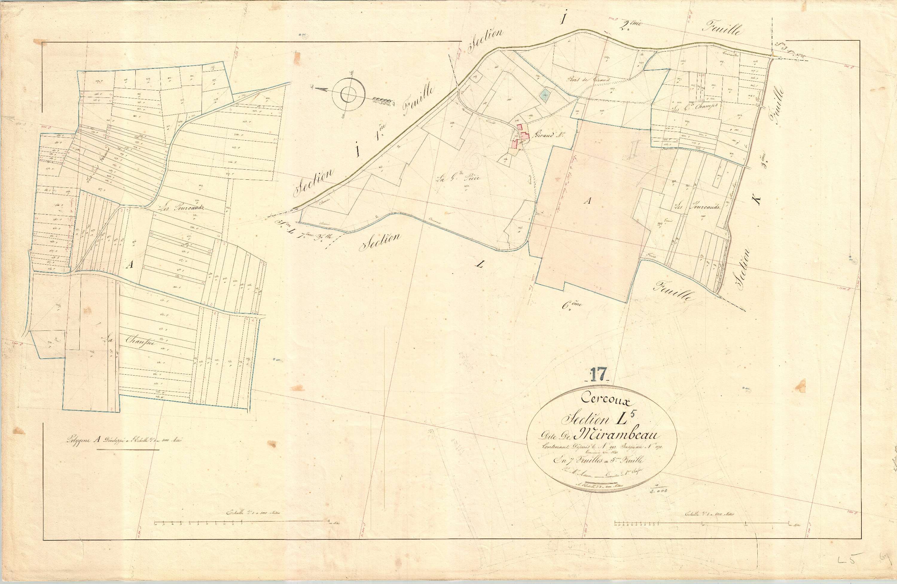 Cercoux - Section L5 dite de Mirambeau.