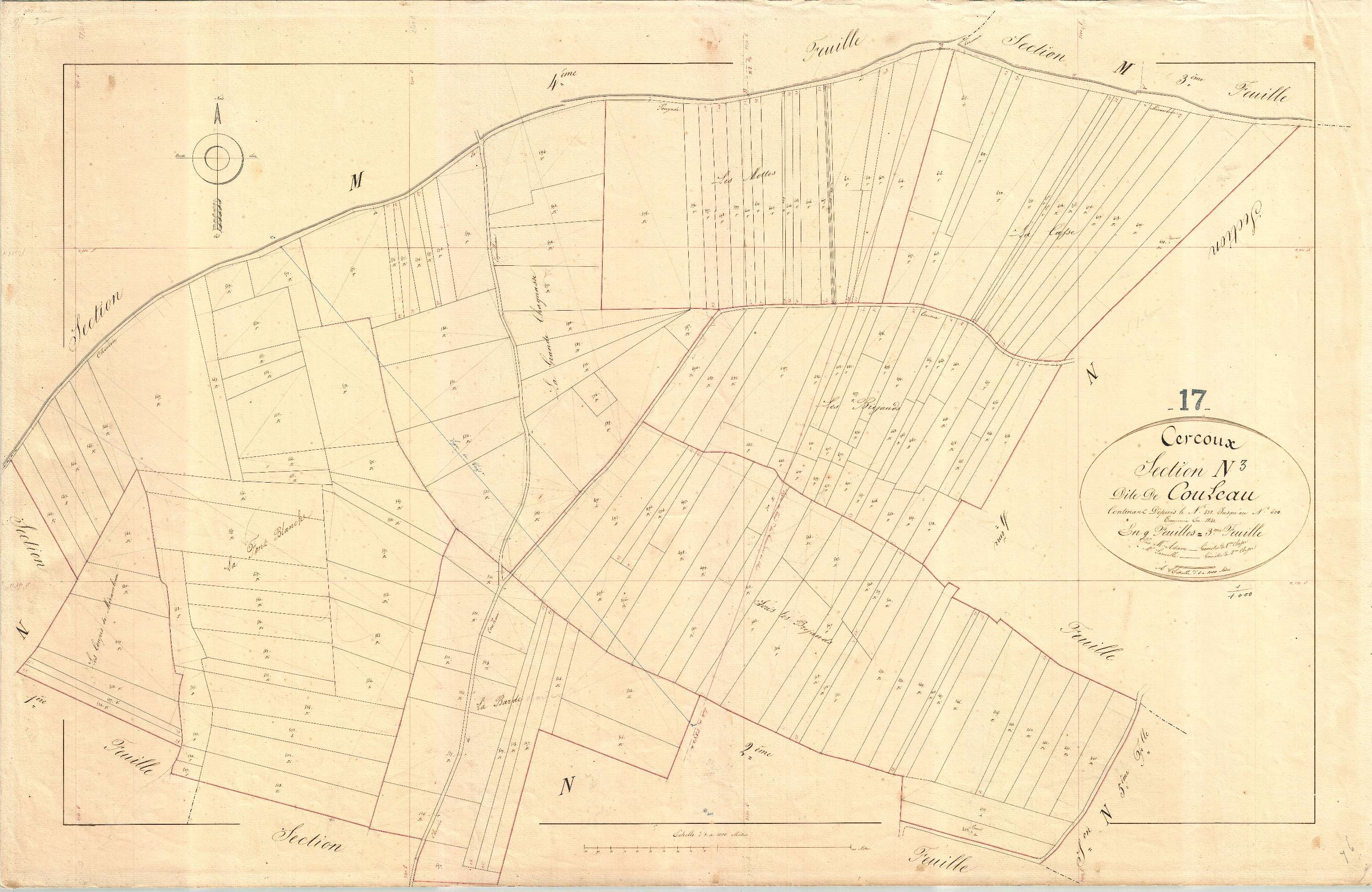 Cercoux - Section N3 dite de Couleau.