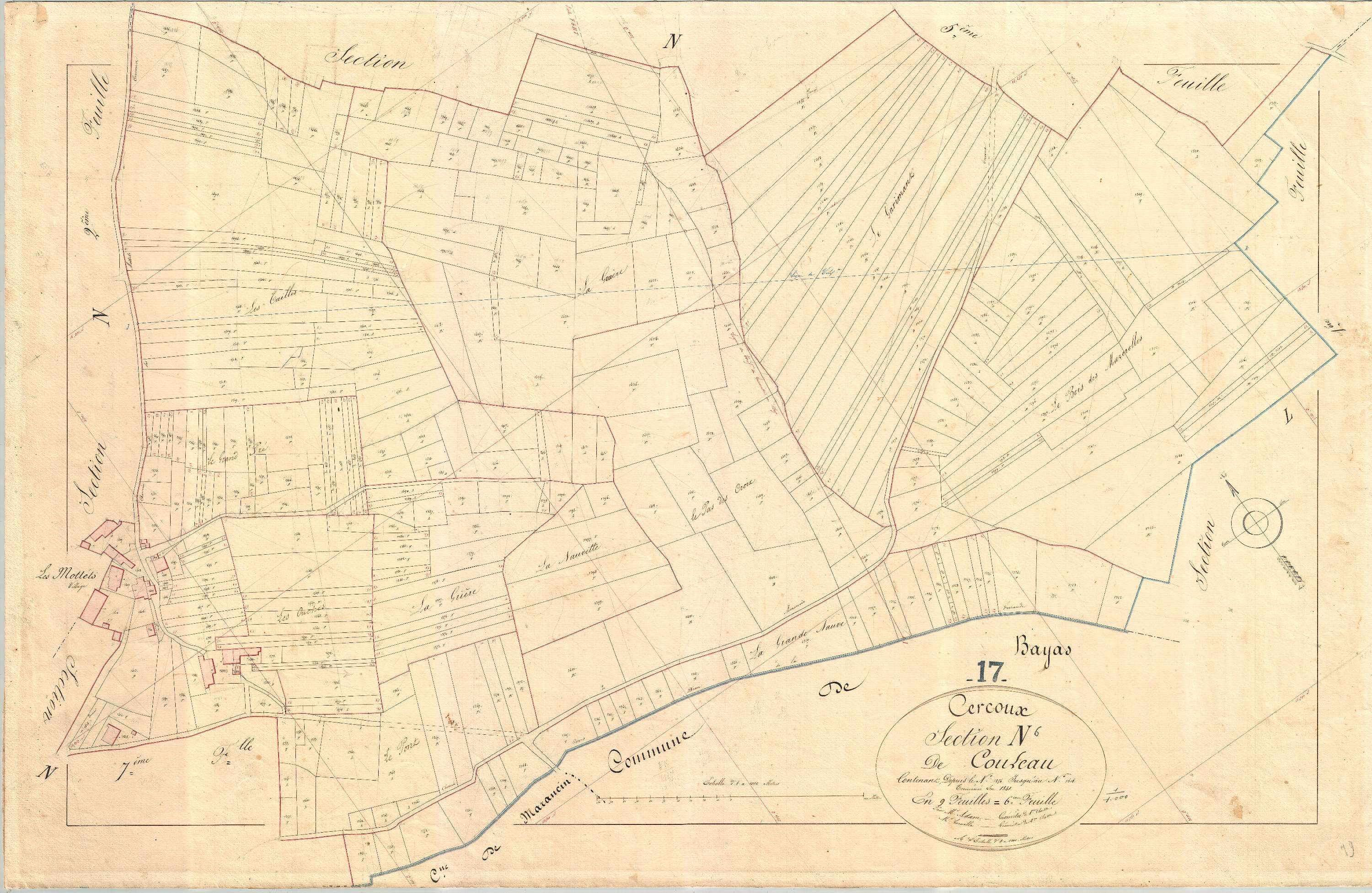 Cercoux - Section N6 dite de Couleau.