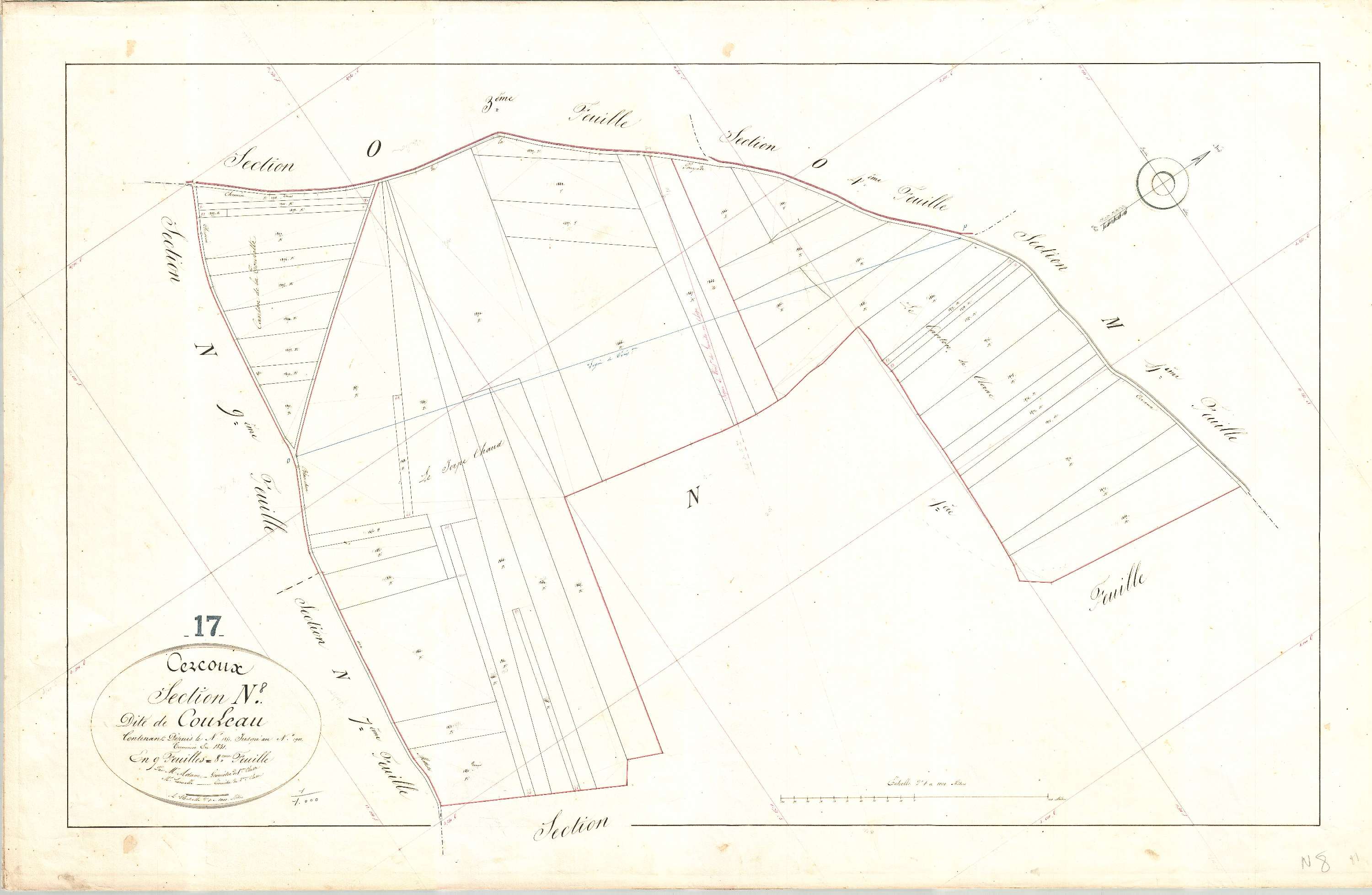 Cercoux - Section N8 dite de Couleau.