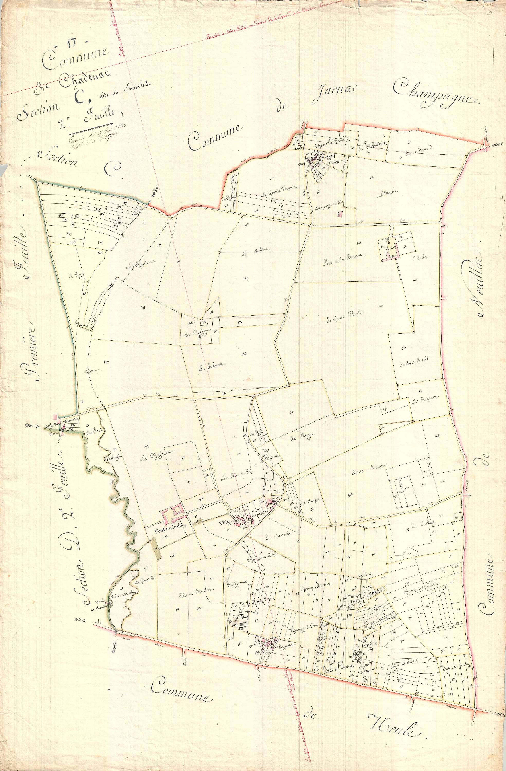 Chadenac - Section C2 dite de Fontaulade.