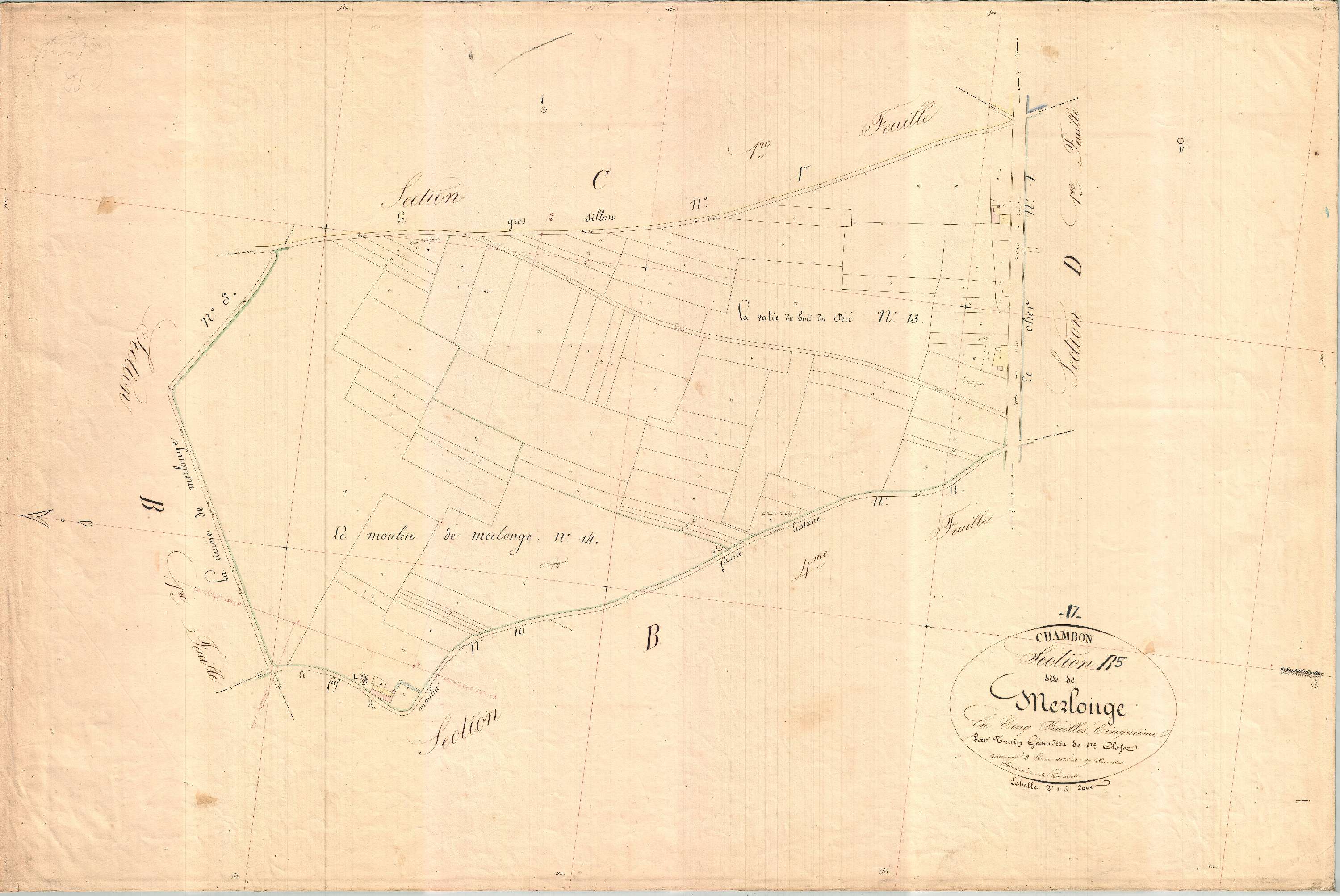 Chambon - Section B5 dite de Merlonge.