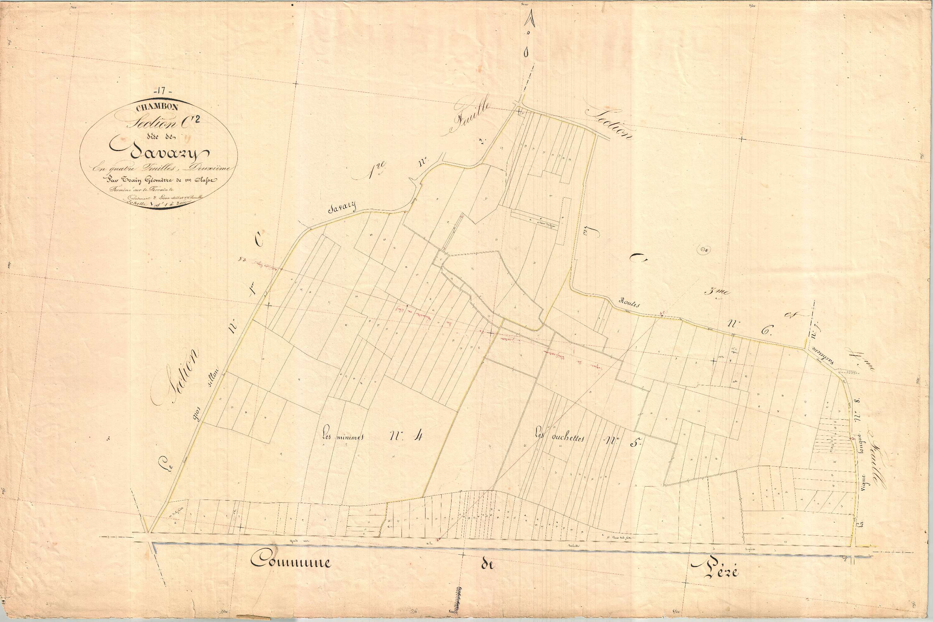 Chambon - Section C2 dite de Savary.