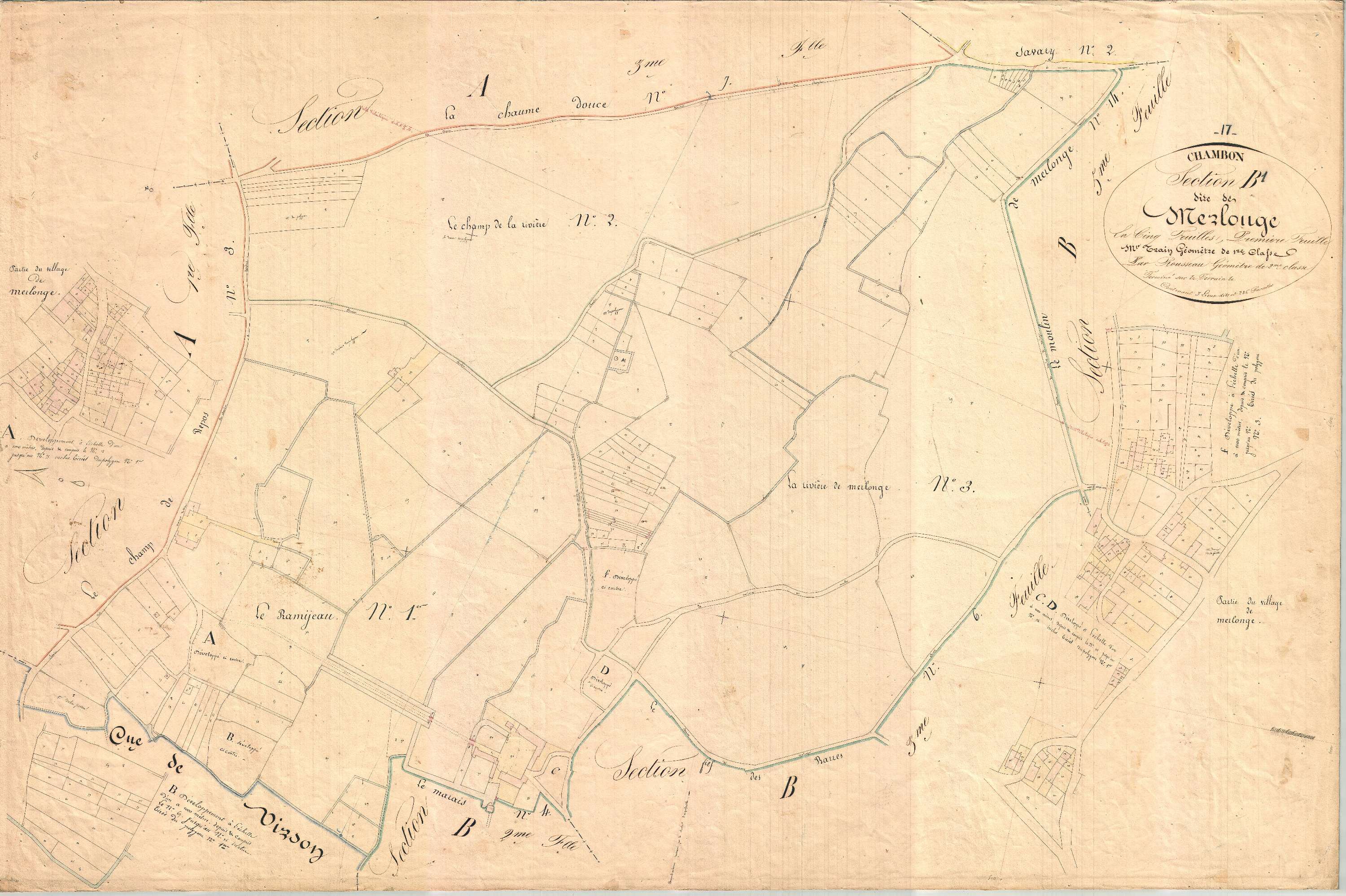 Chambon - Section B1 dite de Merlonge.