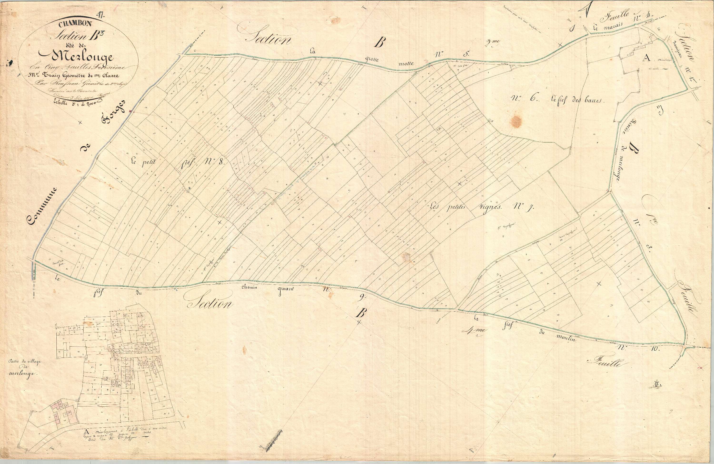 Chambon - Section B3 dite de Merlonge.