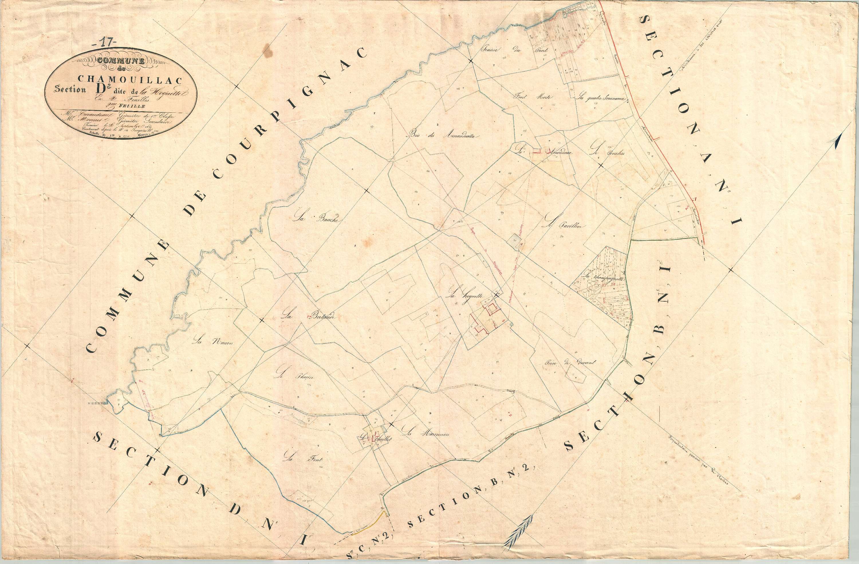 Chamouillac - Section D2 dite de la Hoguette.