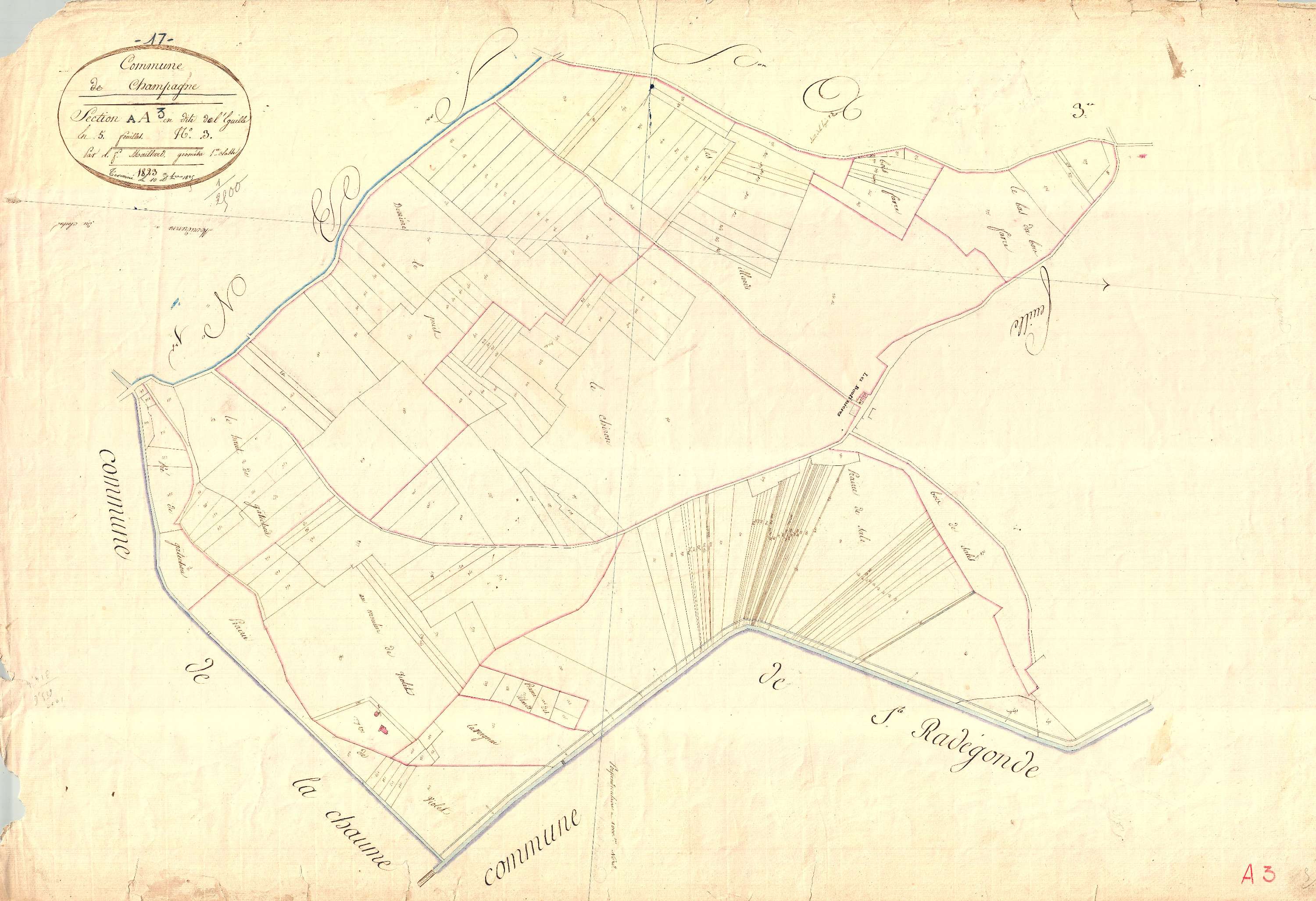 Champagne - Section A3 dite de l'Eguille.