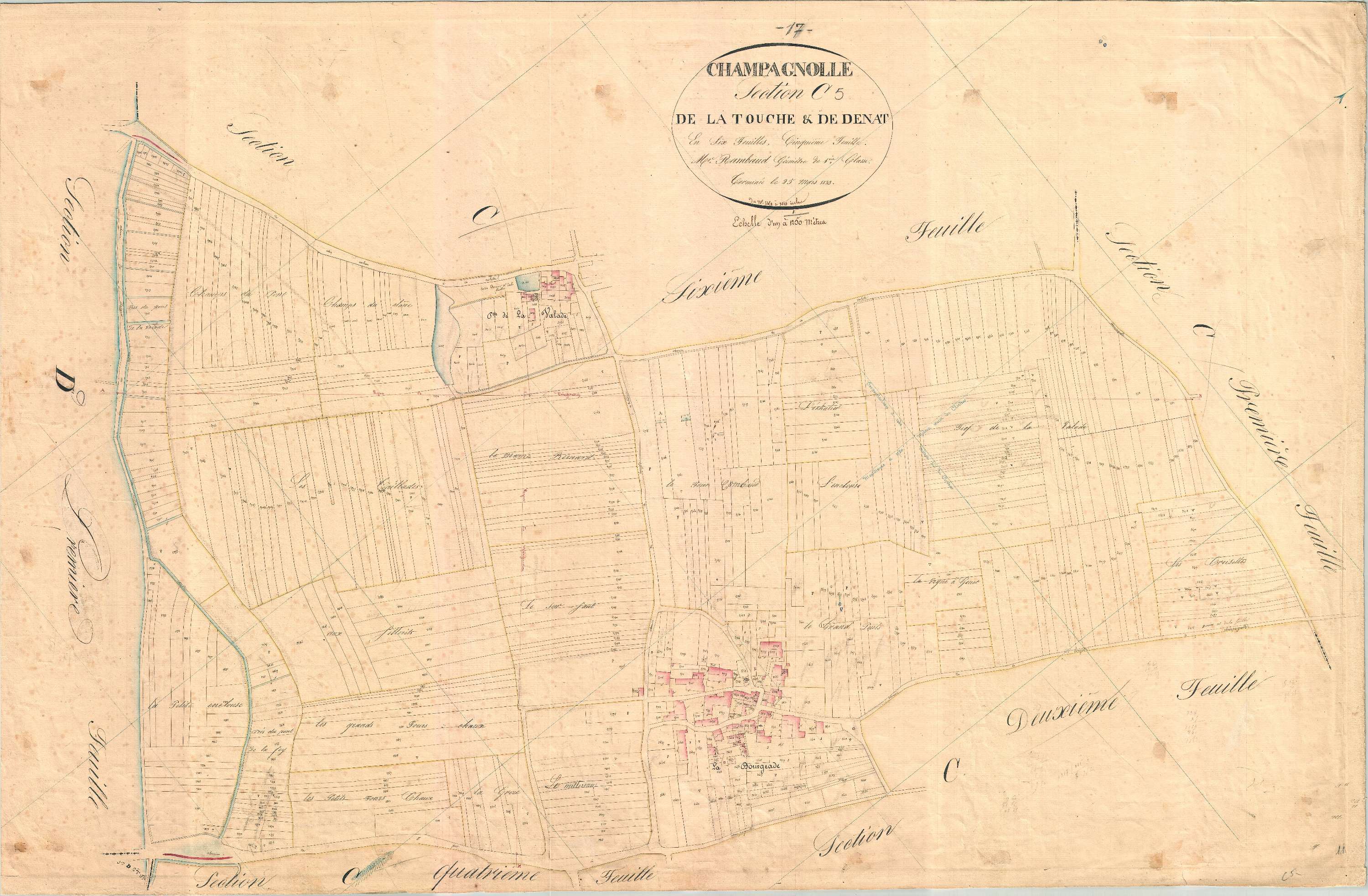 Champagnolles - Section C5 dite de la Touche et de Denat.