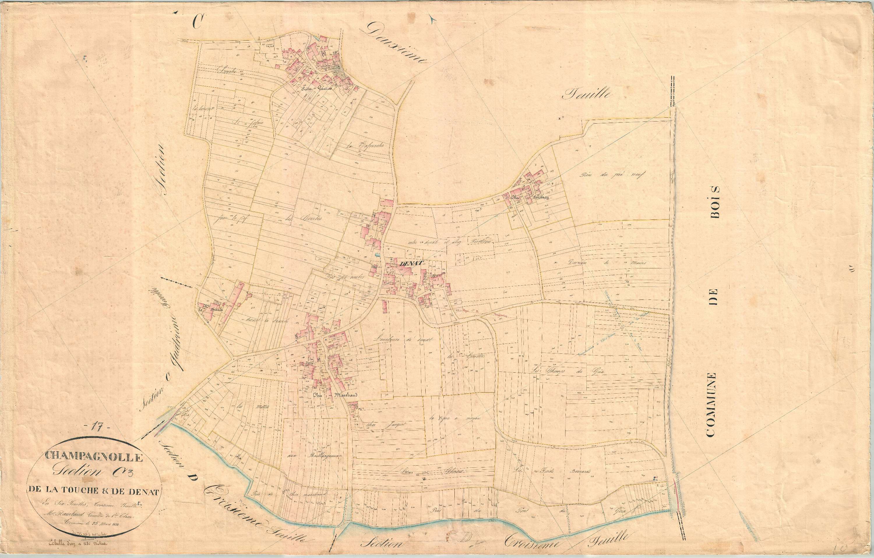 Champagnolles - Section C3 dite de la Touche et de Denat.