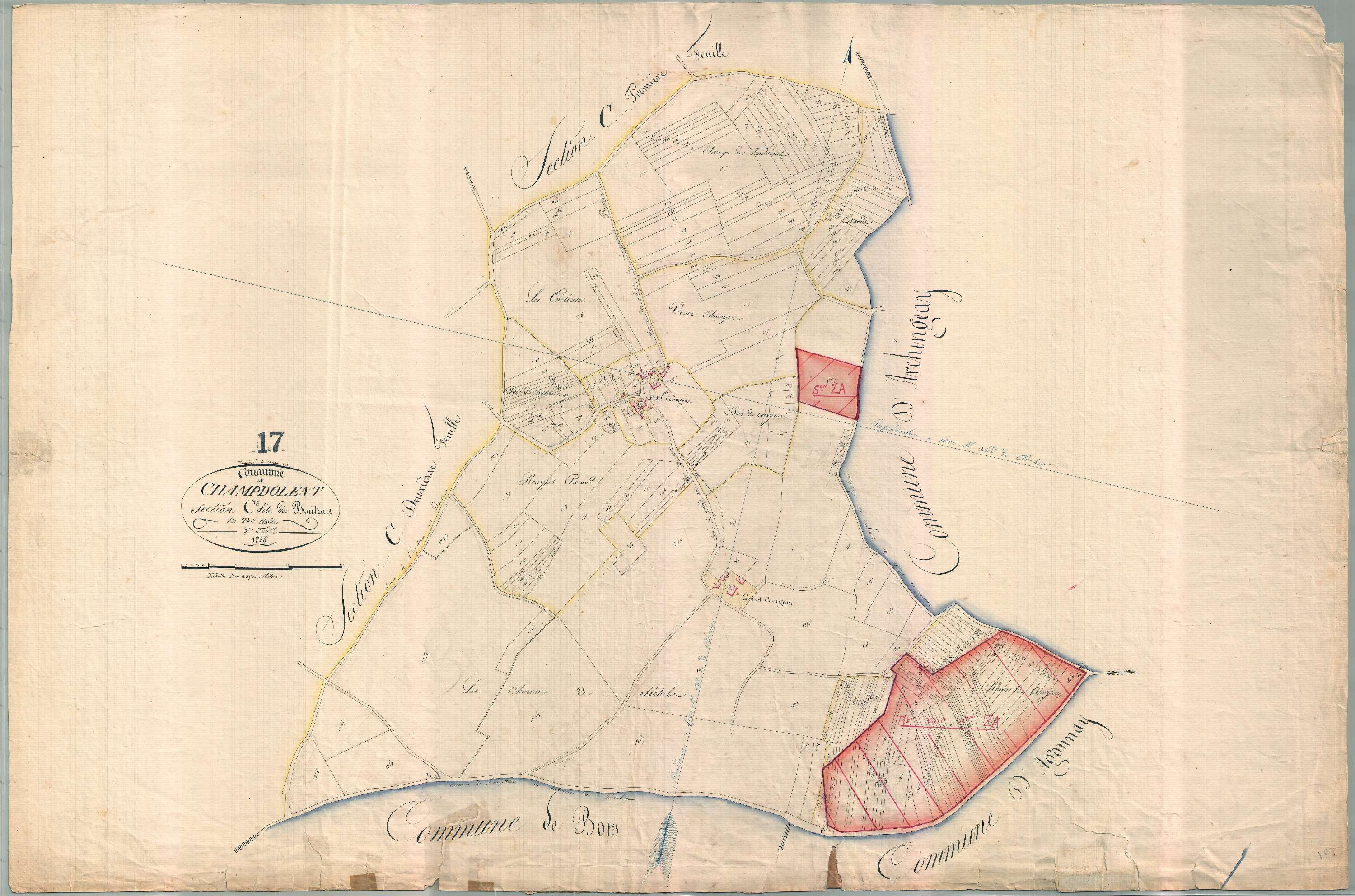 Champdolent - Section C3 dite de Bouteau.