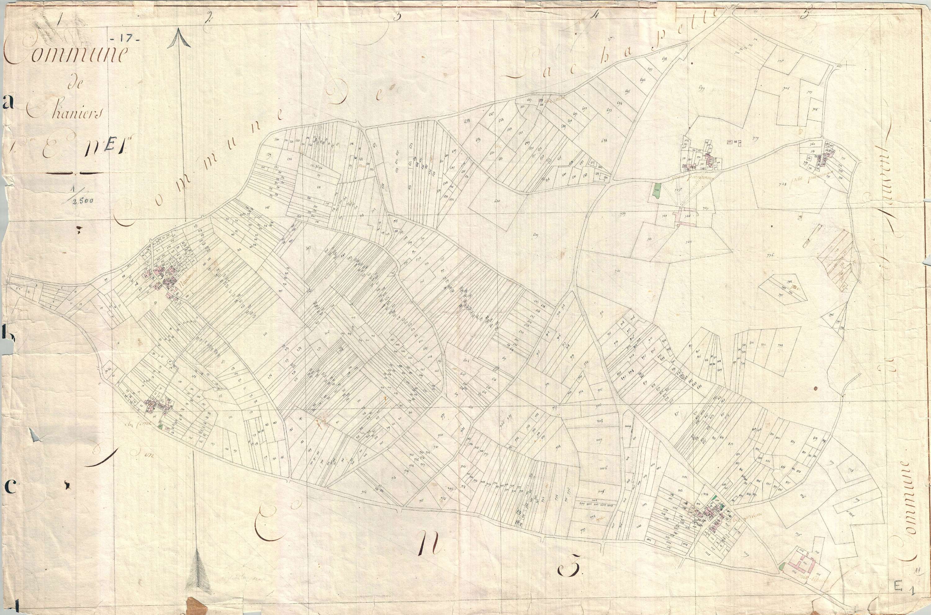 Chaniers - Section E1 (sans nom).