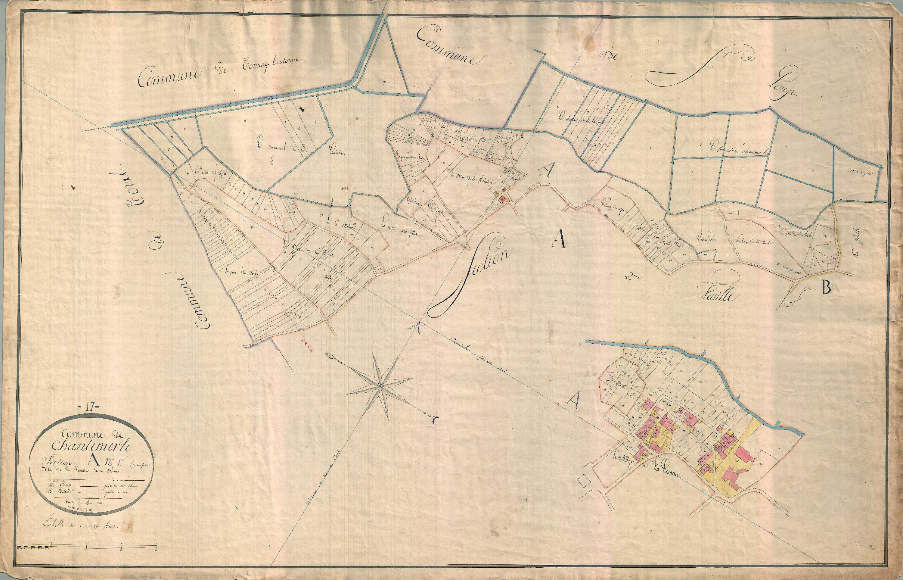 Chantemerle-sur-la-Soie - Section A1 dite de la Landière et de Bilon.