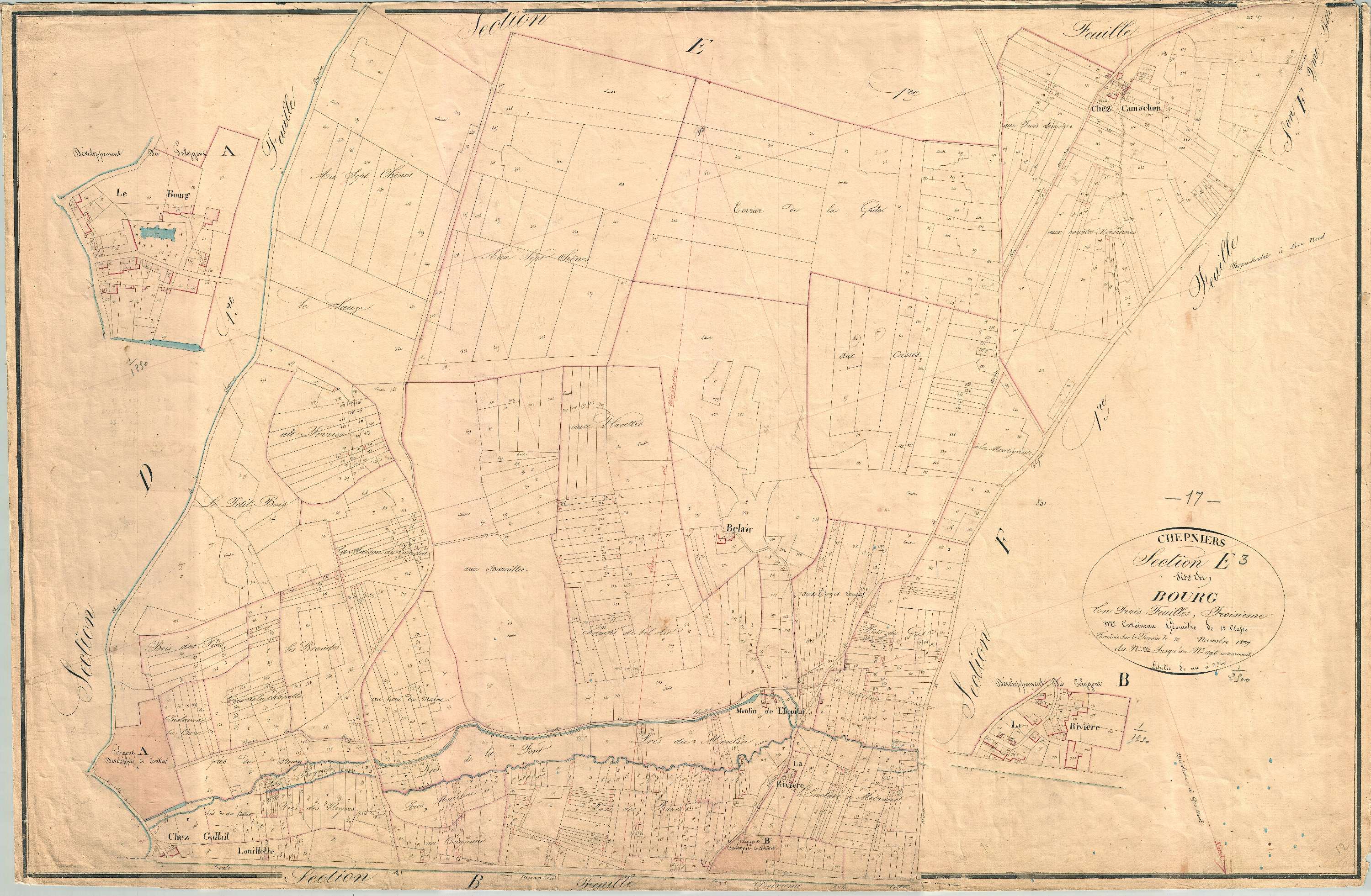 Chepniers - Section E3 dite du Bourg.