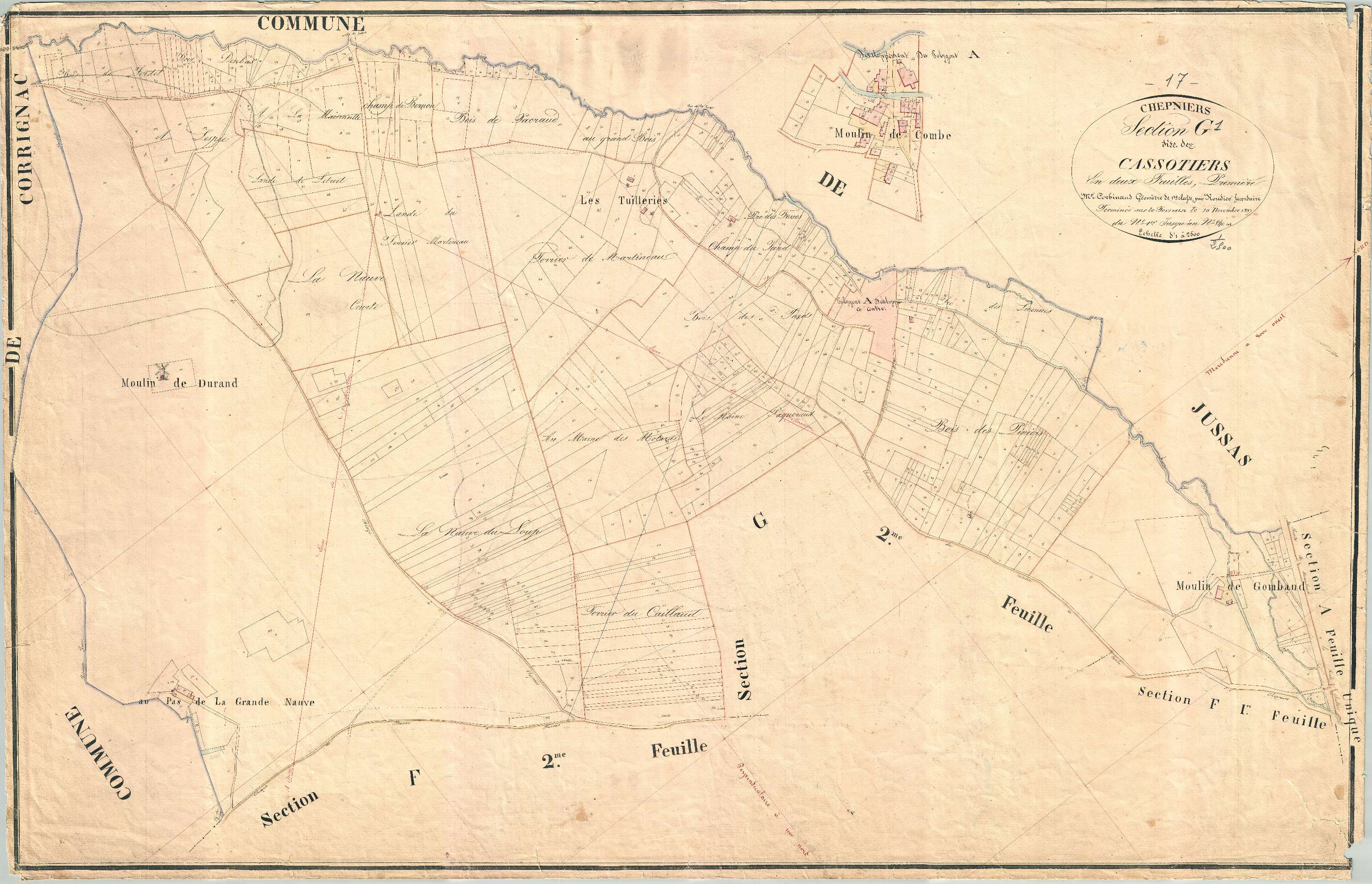 Chepniers - Section G1 dite des Cassotiers.