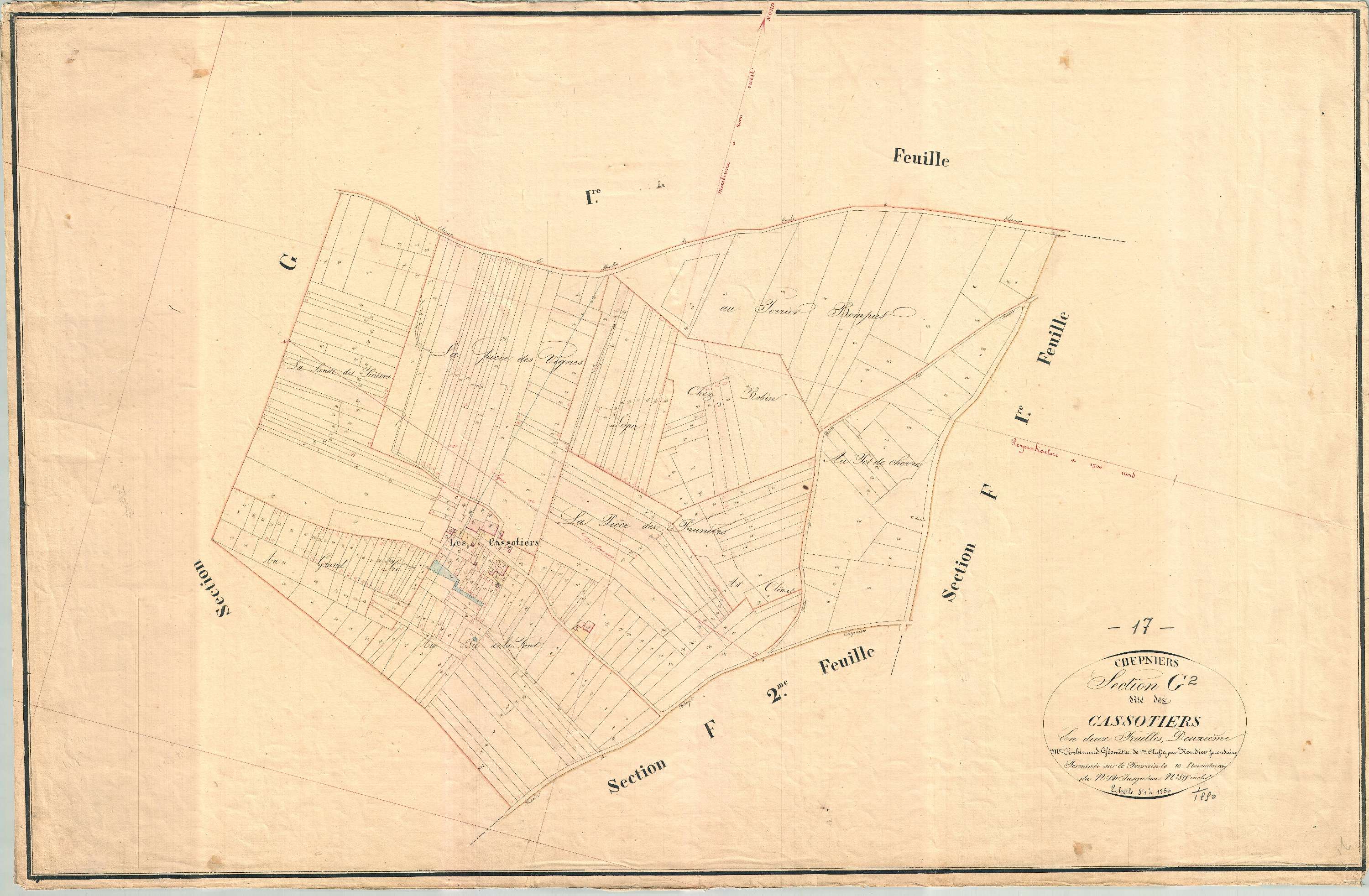 Chepniers - Section G2 dite des Cassotiers.