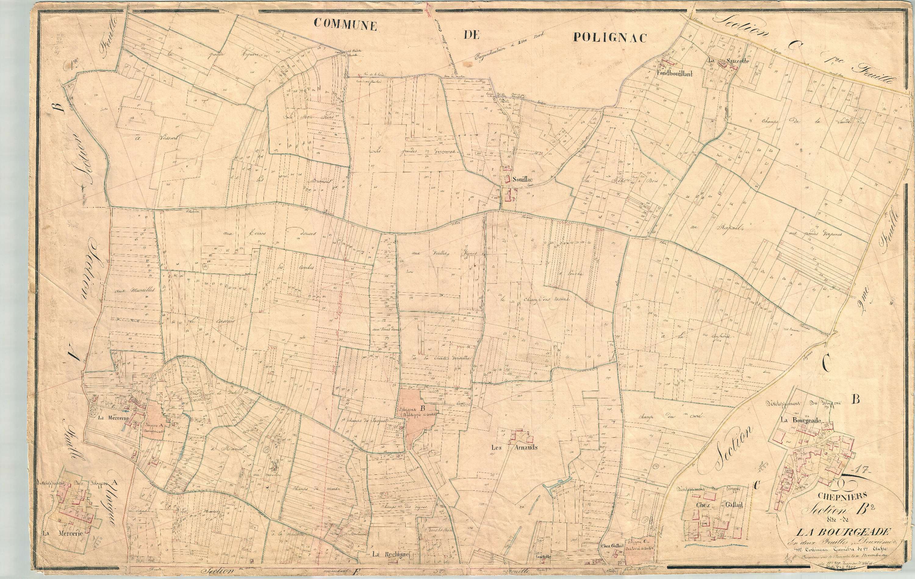 Chepniers - Section B2 dite de la Bourgeade.