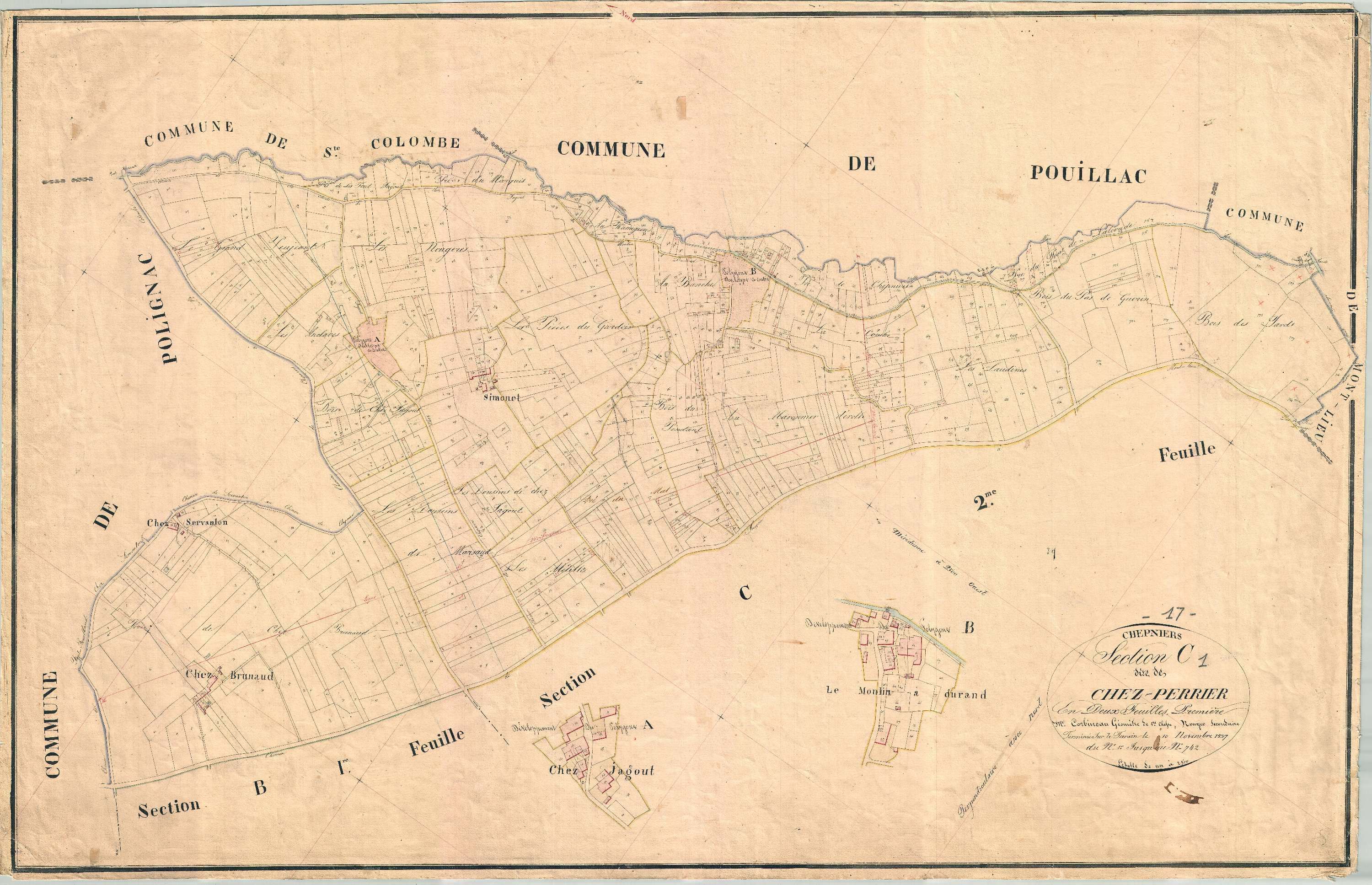 Chepniers - Section C1 dite de chez Perrier.