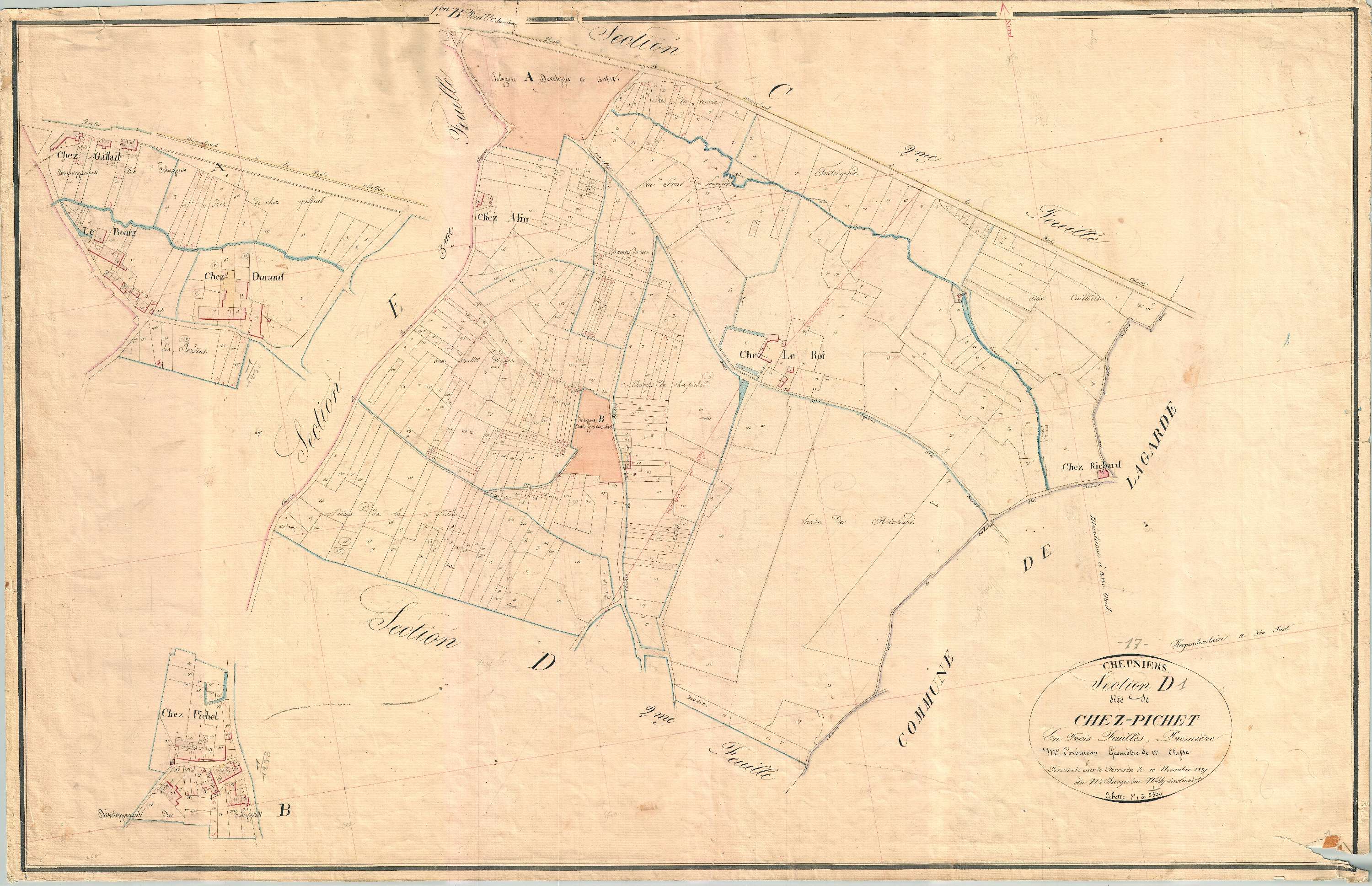 Chepniers - Section D1 dite de chez Pichet.