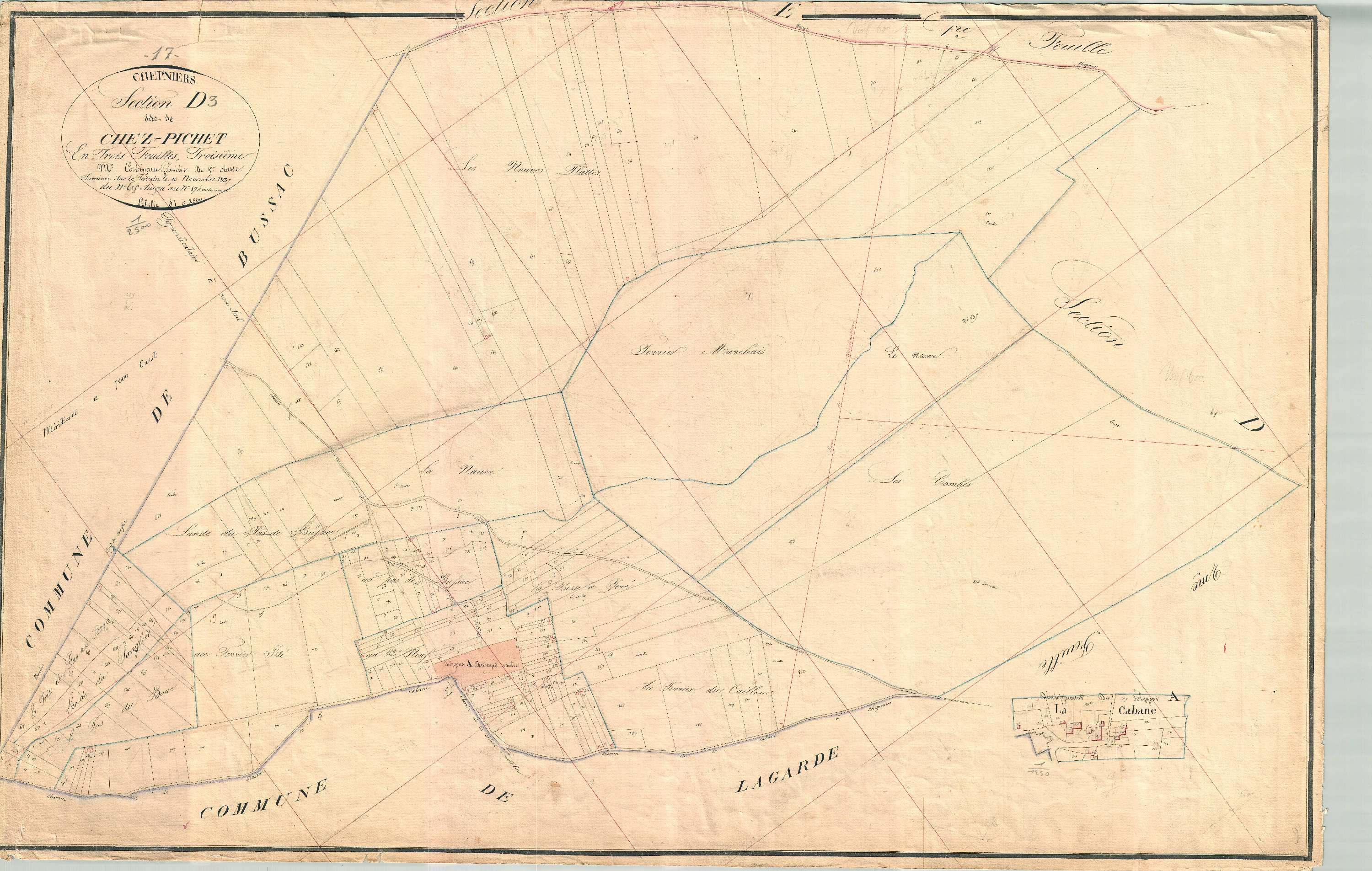 Chepniers - Section D3 dite de chez Pichet.