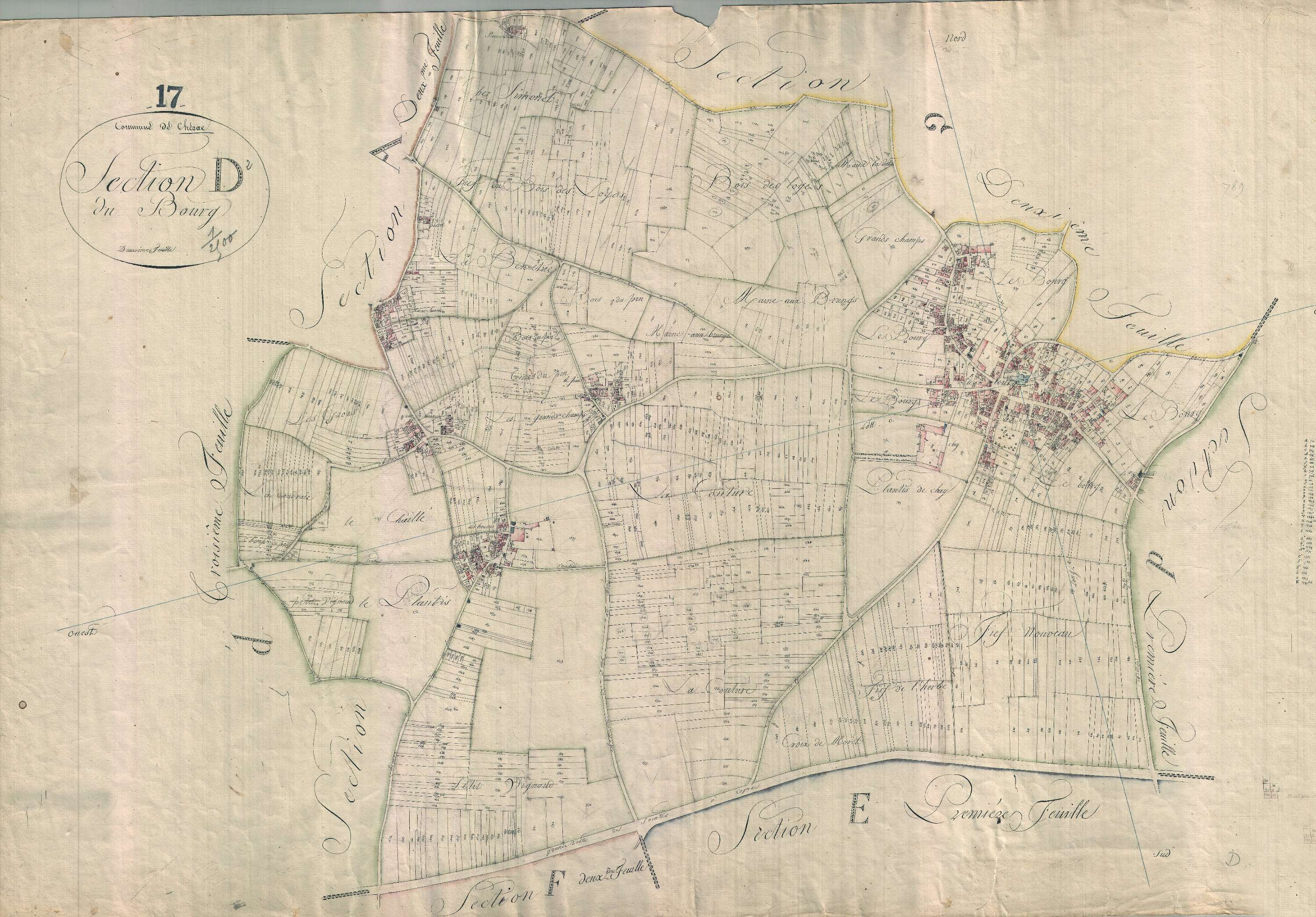Chérac - Section D2 dite du Bourg.