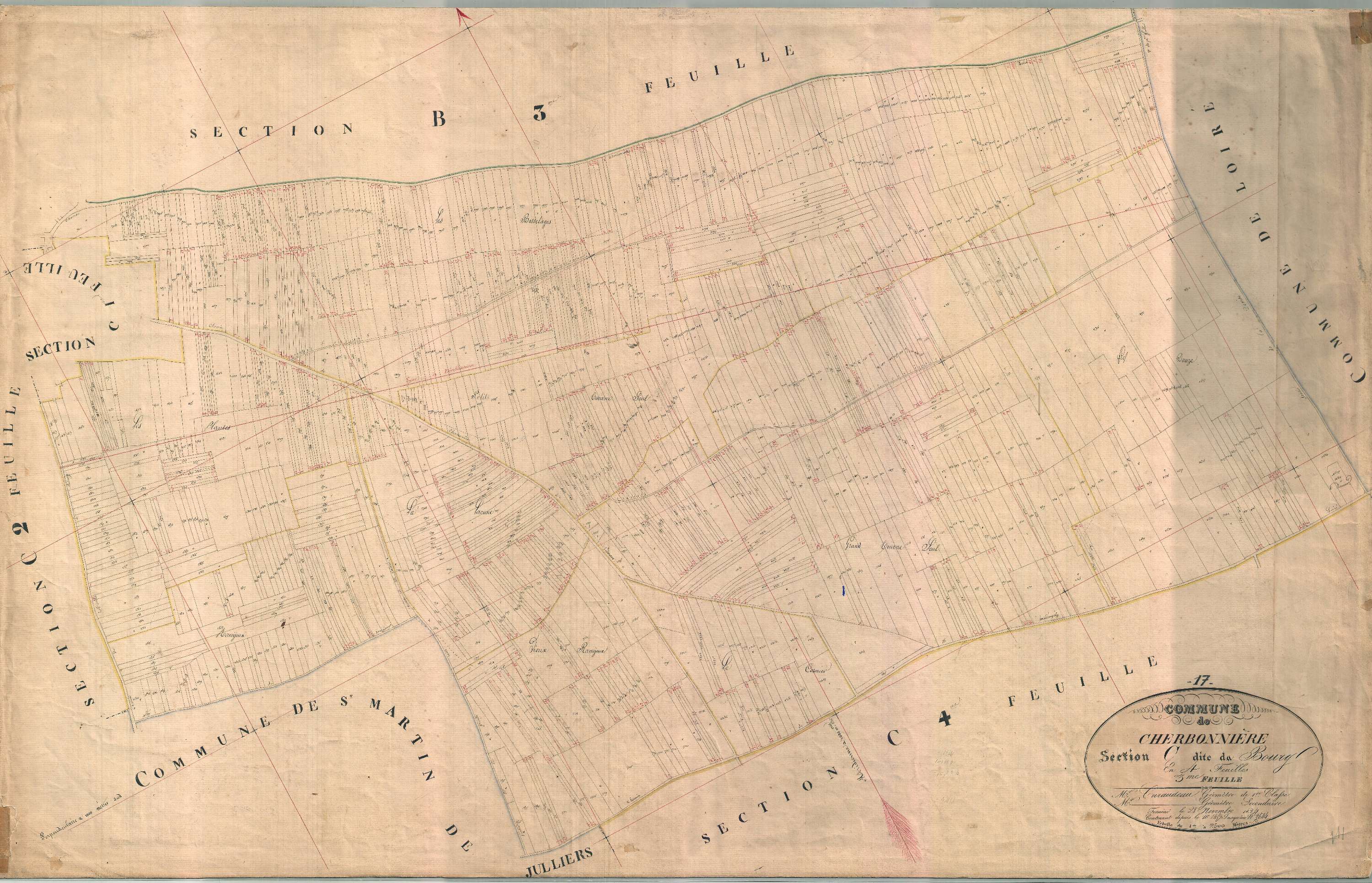 Cherbonnières - Section C3 dite du Bourg.